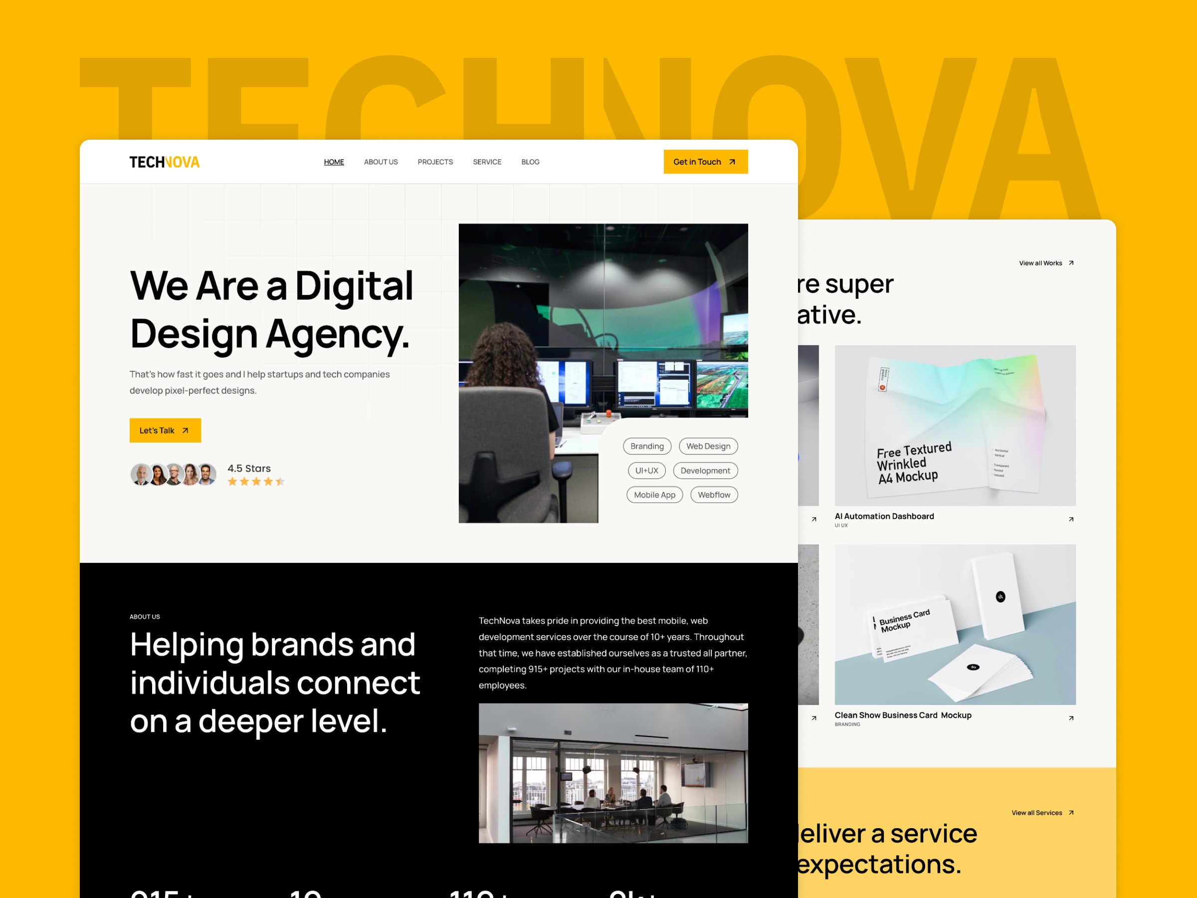 Atraksh: Free Agency Website Template by Anil Vishwakarma — Free Agency Framer Template preview