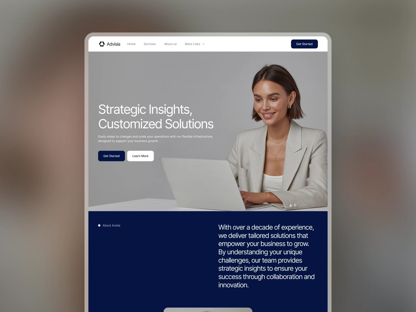 Aura Estates: Free Landing Page Website Template by Jaxon — Free Landing Page Framer Template preview