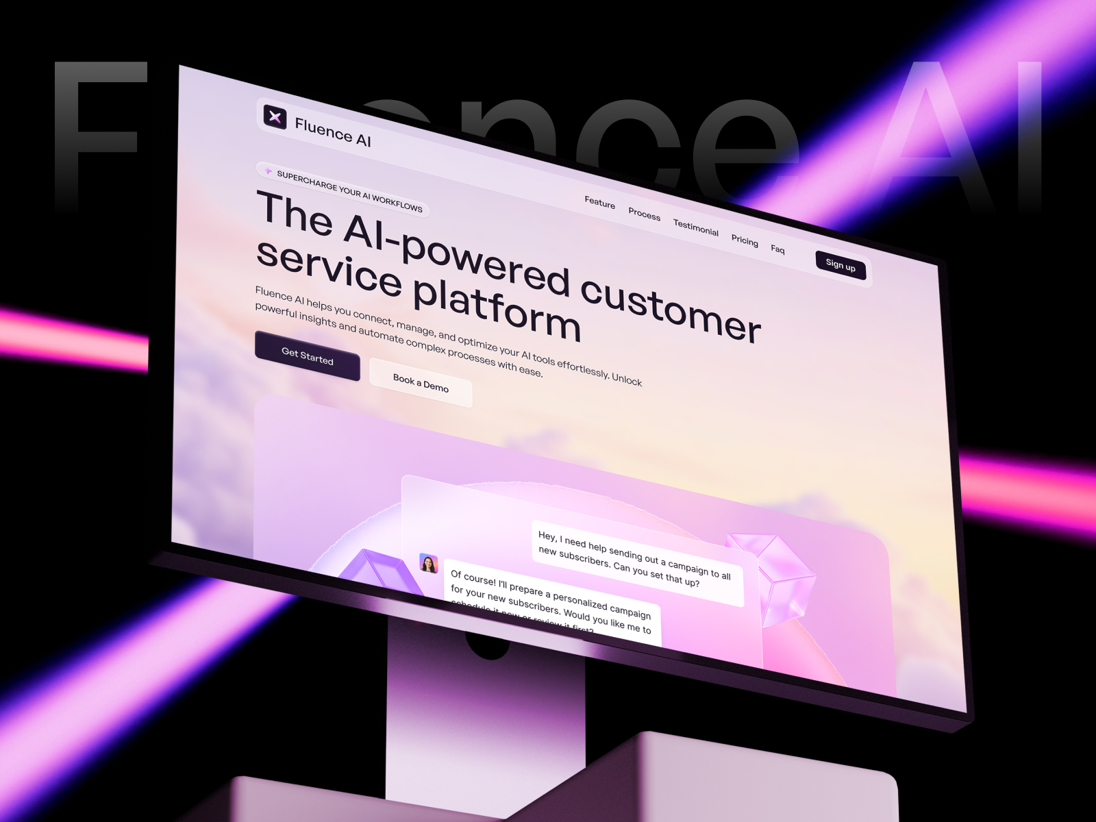 Auraform: Free AI Website Template by Amani — Free Automotive Framer Template preview