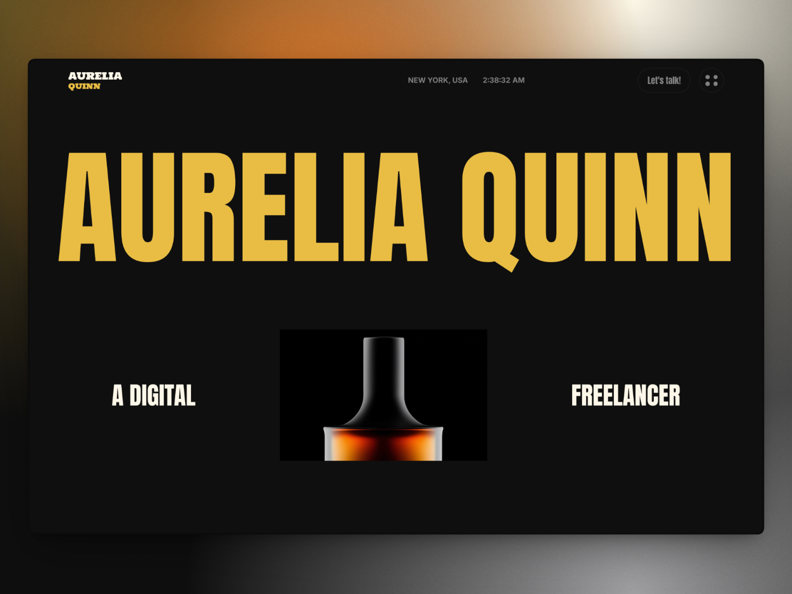 Aurelia-Quin — Free Portfolio Framer Template preview