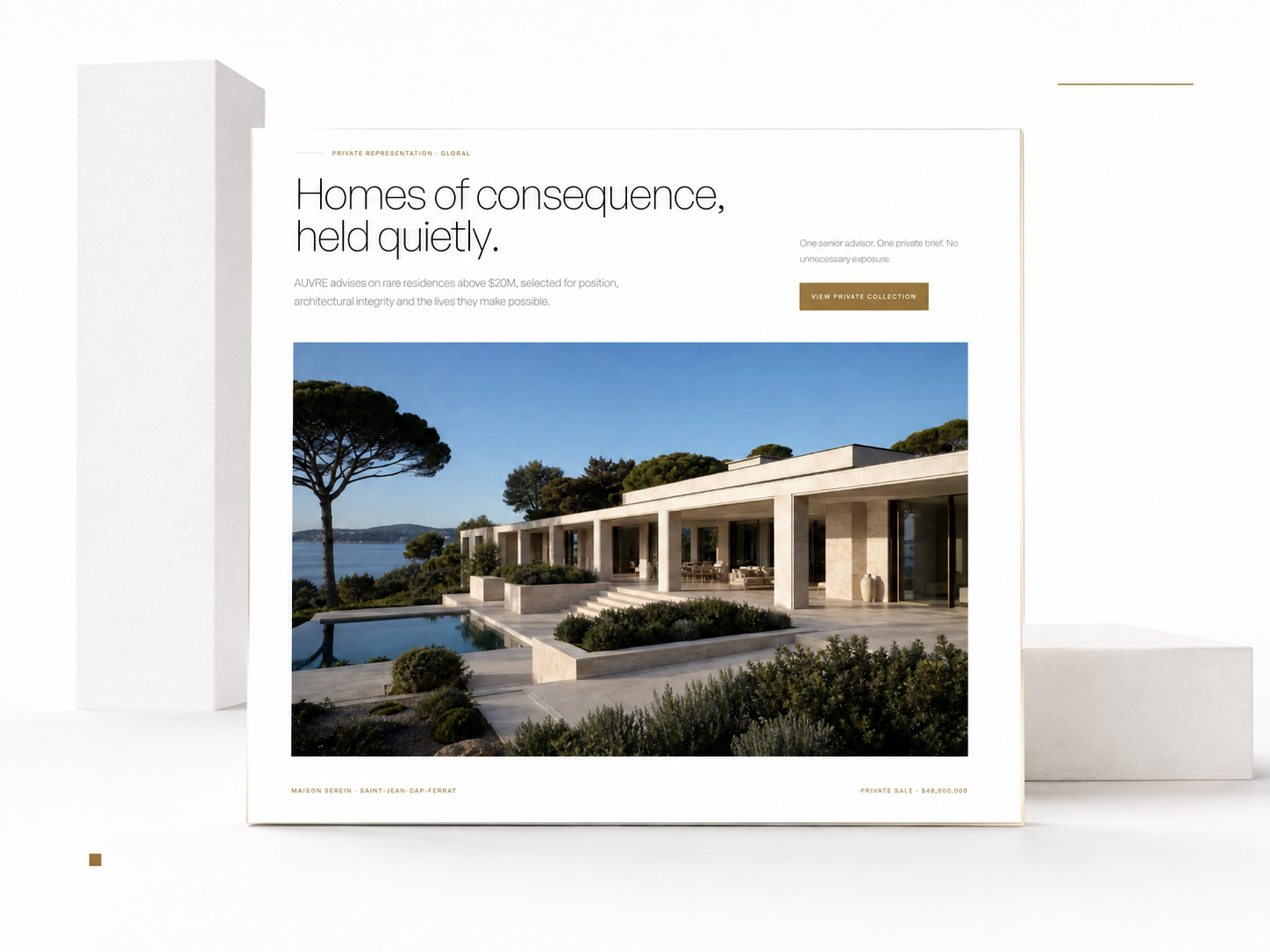 AUVRE: Free Architecture Website Template by baptiste.fort — Free Architecture Framer Template preview