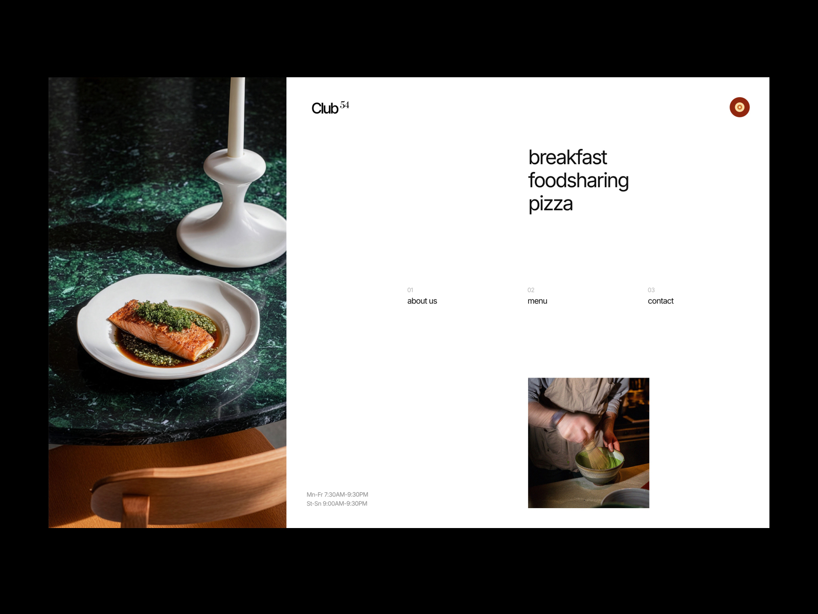 Bakeri: Free Restaurant Website Template by Mezario — Free Food Framer Template preview