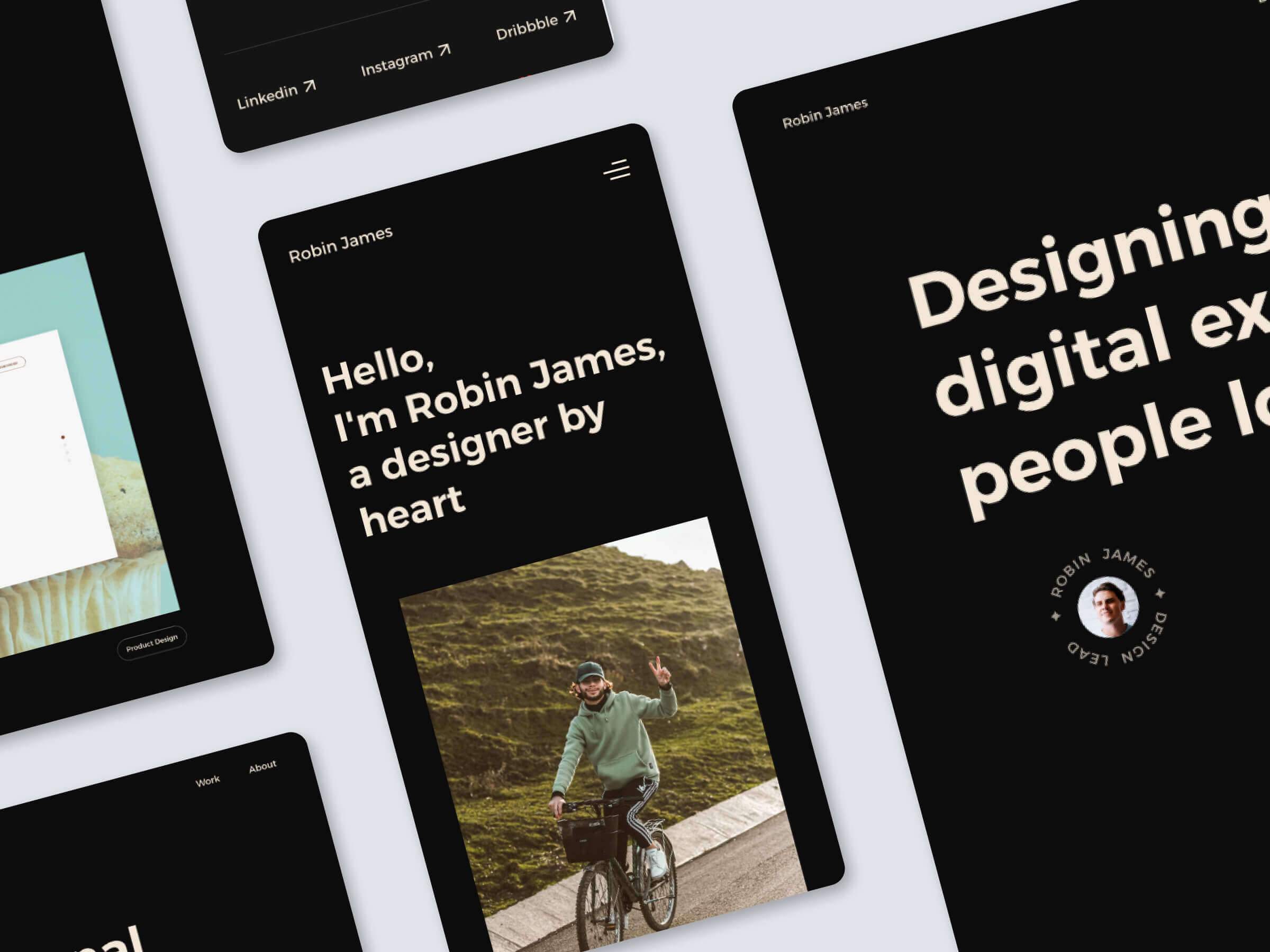 BenBox: Free Portfolio Website Template by Tamer Magdy — Free Portfolio Framer Template preview