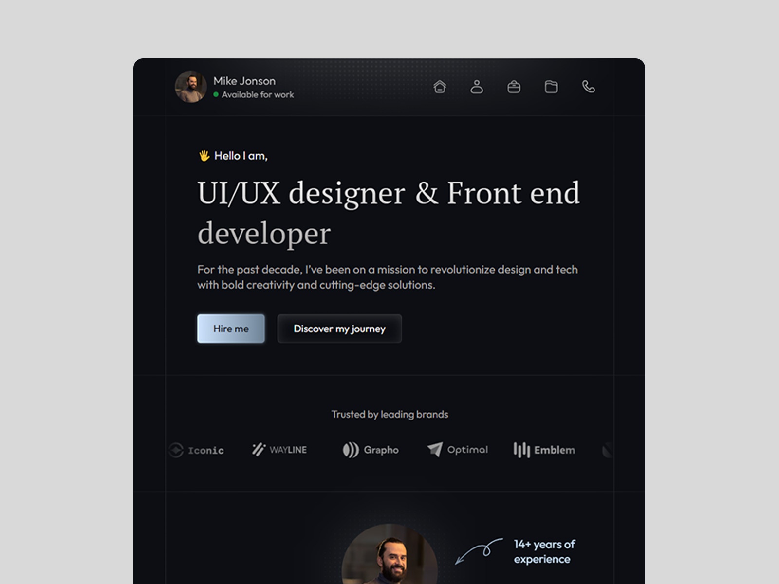 Bentoora: Free Portfolio Website Template by Sarah Smaili — Free HR Framer Template preview