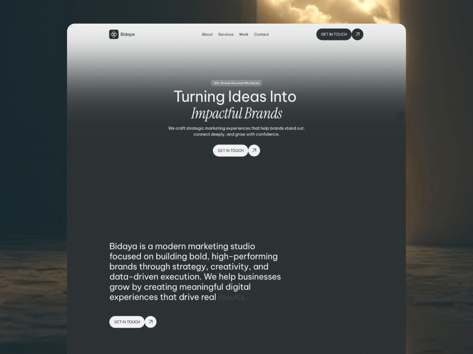 Bidaya — Free Agency & Studio Framer Template preview
