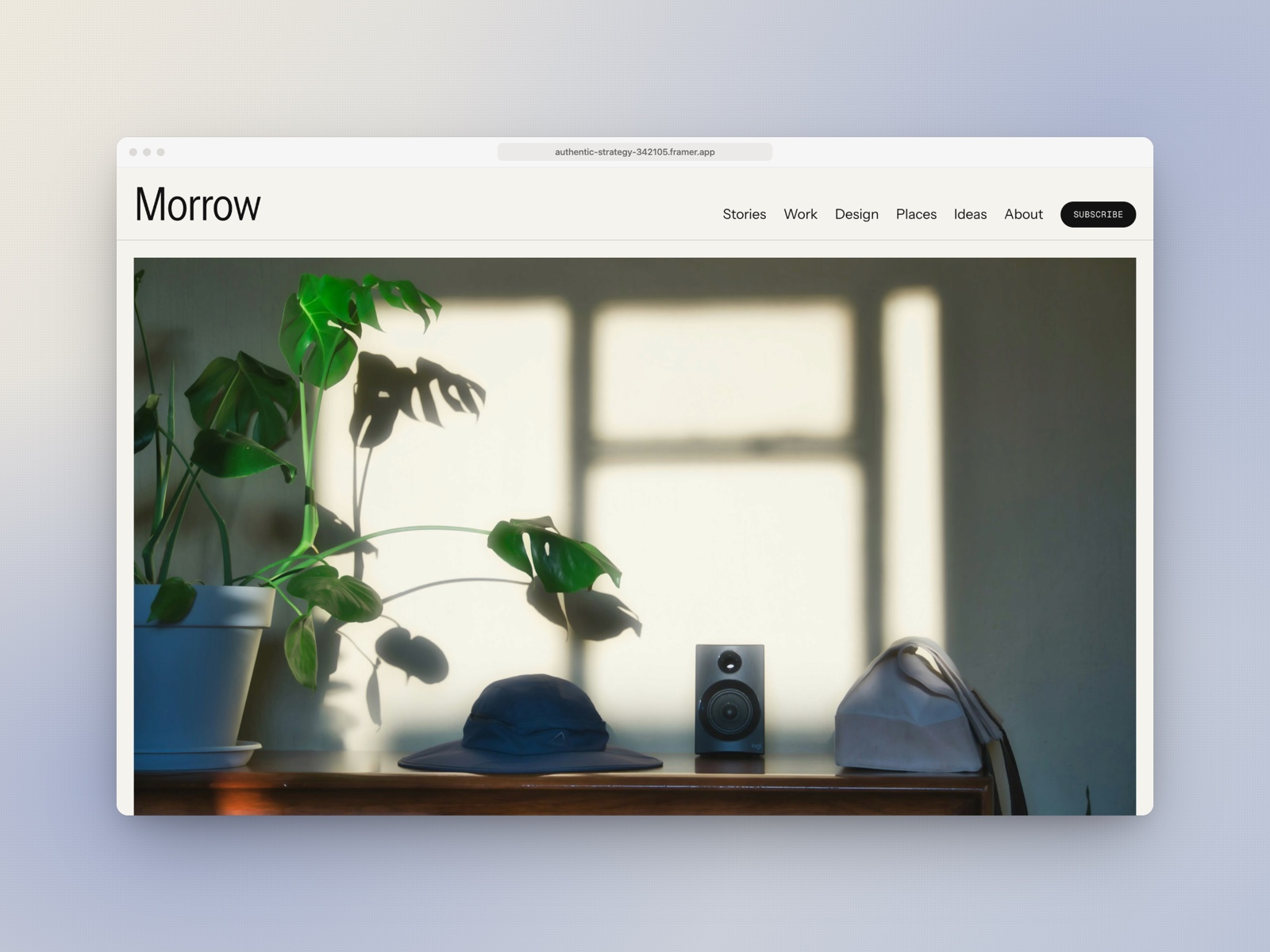 Blogshelf — Free Blog Template for Framer preview