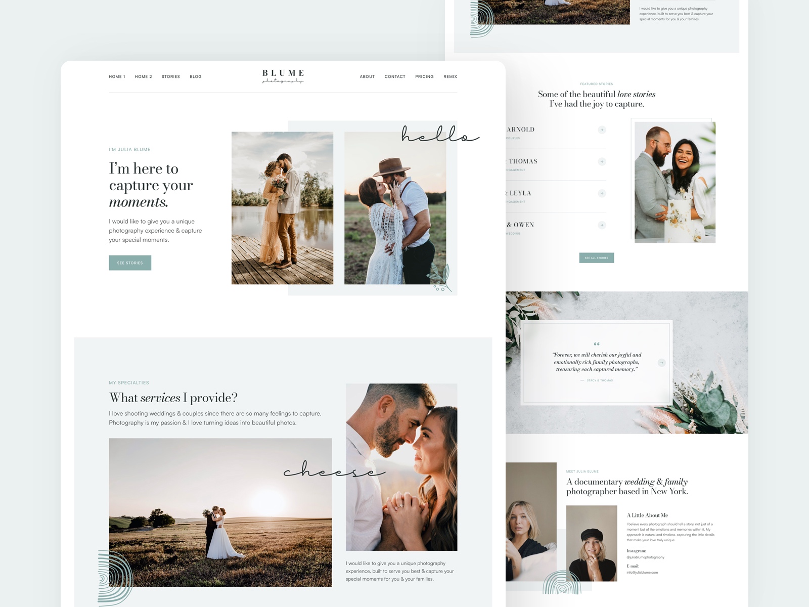 Blume: Free Portfolio Website Template by Elemis Themes — Free Portfolio Framer Template preview