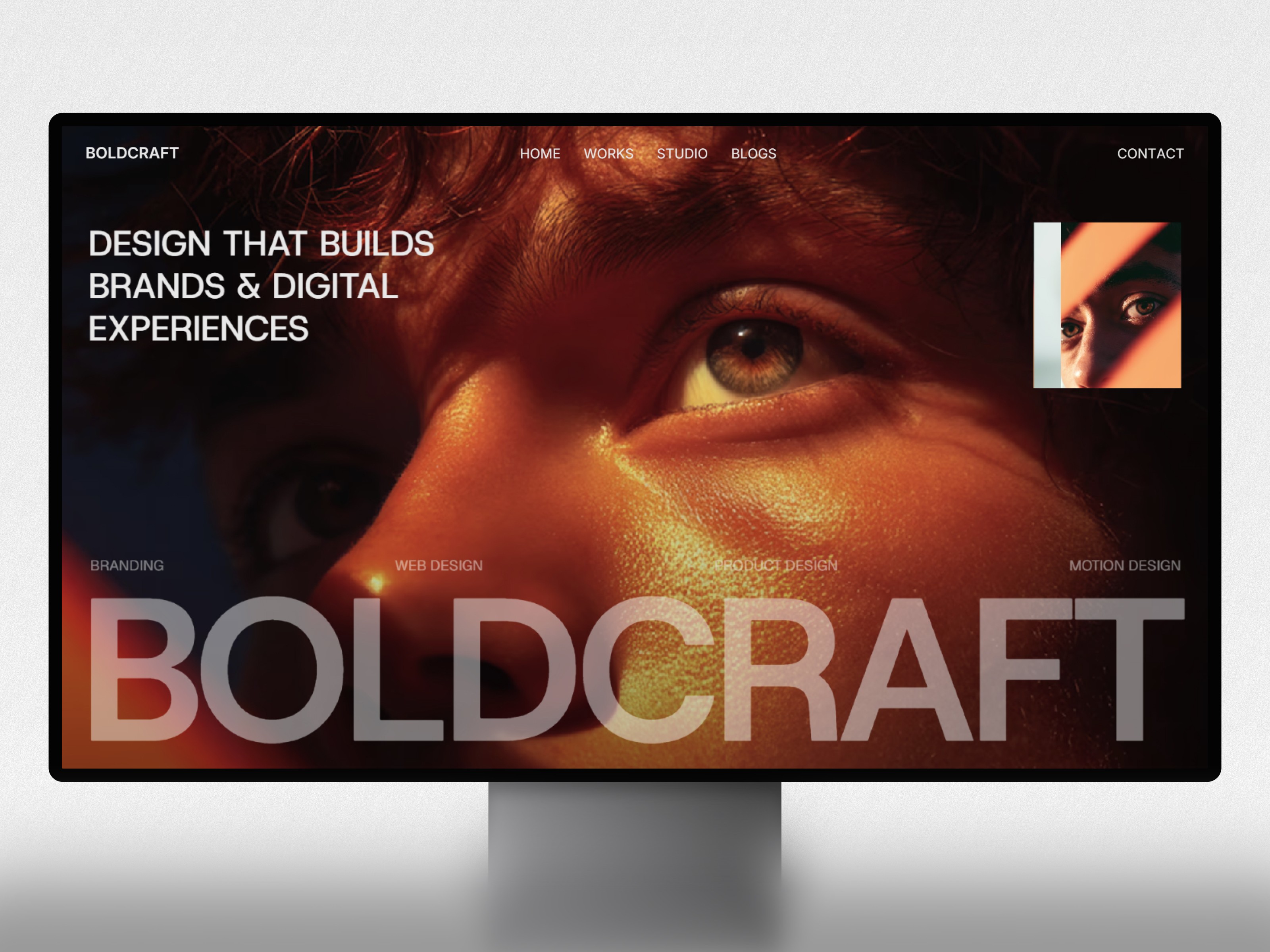 Boldcraft — Free Portfolio Website Template by Faris — Free Portfolio Template for Framer by Faris preview