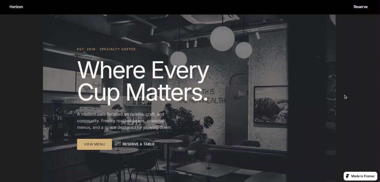 Boqter: Free Agency Website Template by BO QTER — Free Food Framer Template preview