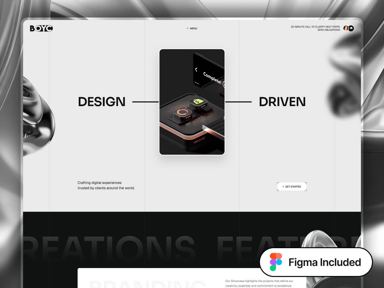 Boyc — Free Portfolio Website Template by Shuvo ☑️ — Free Portfolio Template for Framer by Shuvo ☑️ preview