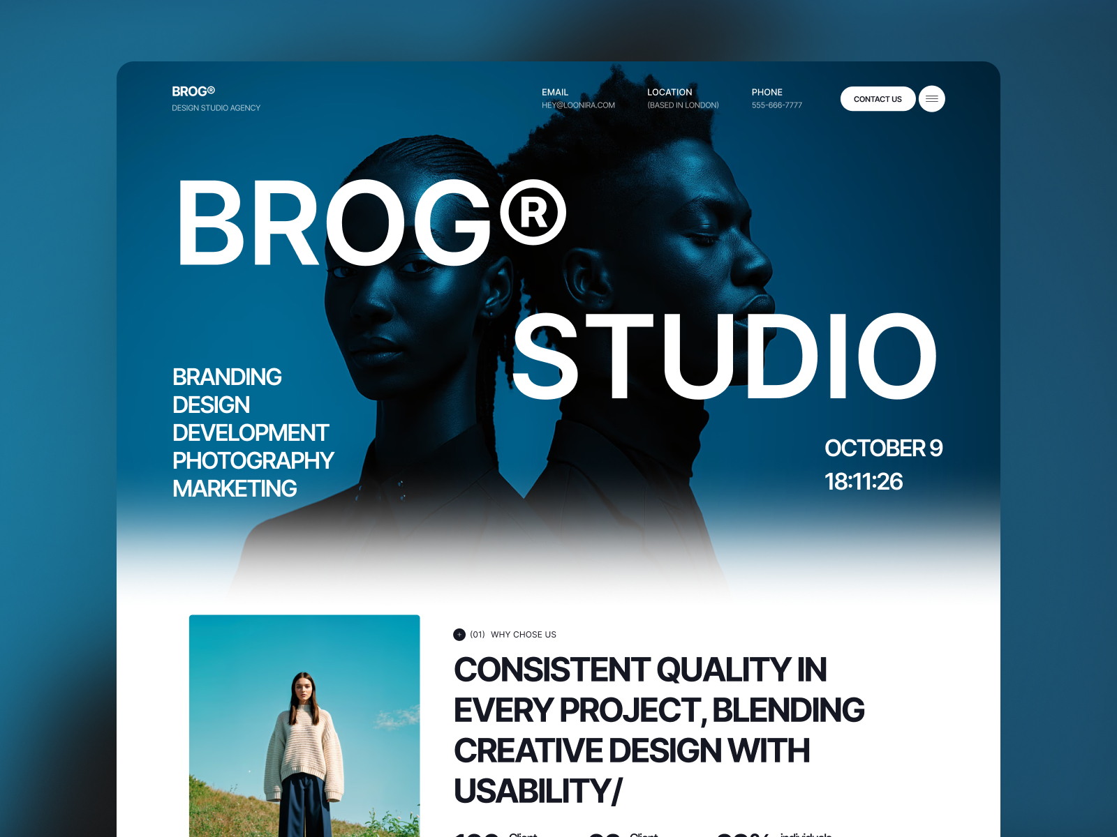 Brog — Free SaaS Framer Template preview