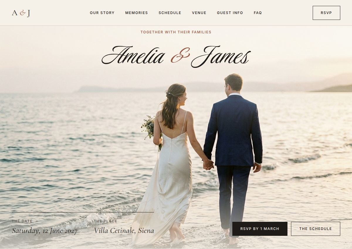 Cetinale — Free Events Framer Template preview