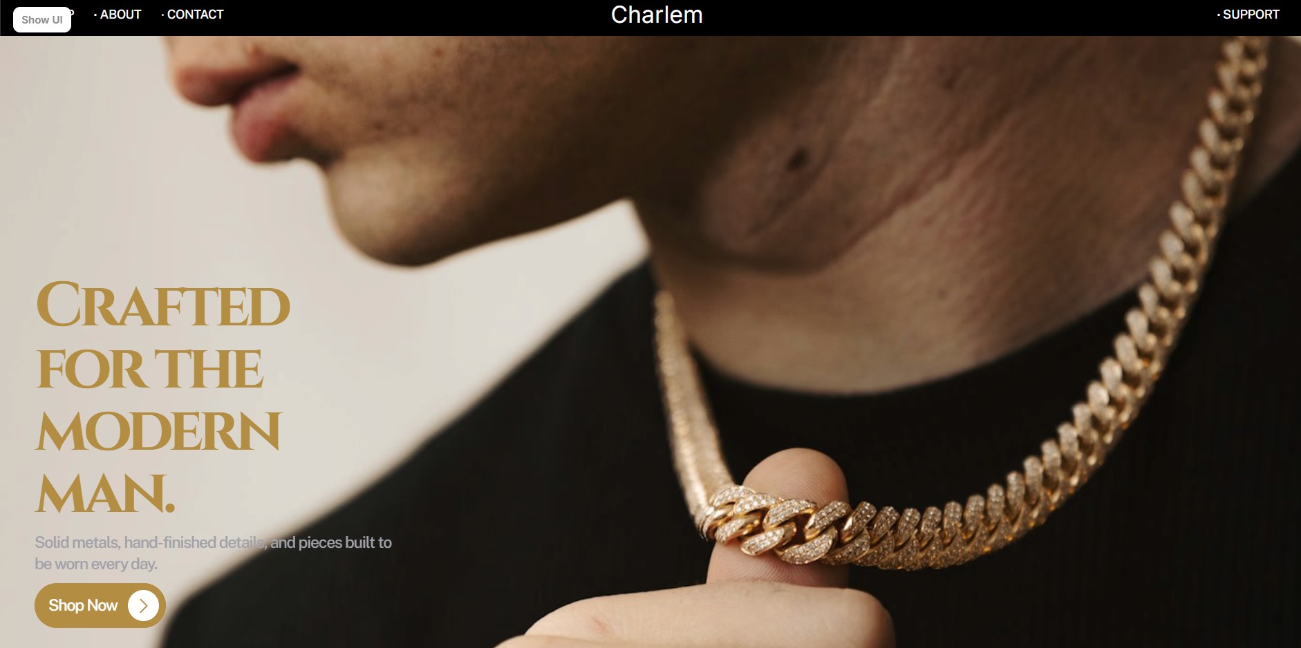 Charlem — Free Ecommerce Website Template by Sharjeel irfan — Free Ecommerce Template for Framer by Sharjeel irfan preview