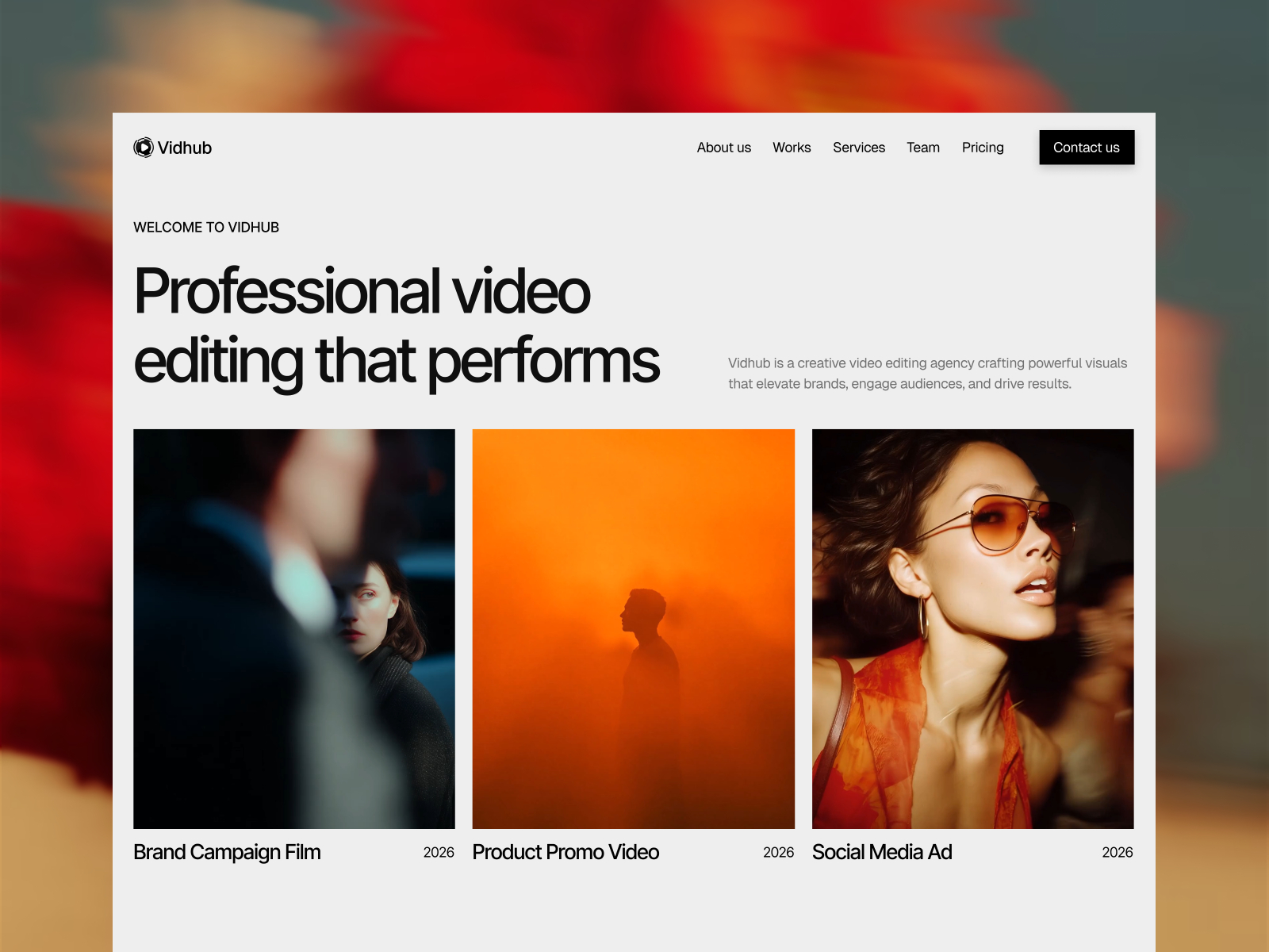 Cinetik: Free Portfolio Website Template by Pixcut Studio LLC — Free Portfolio Framer Template preview