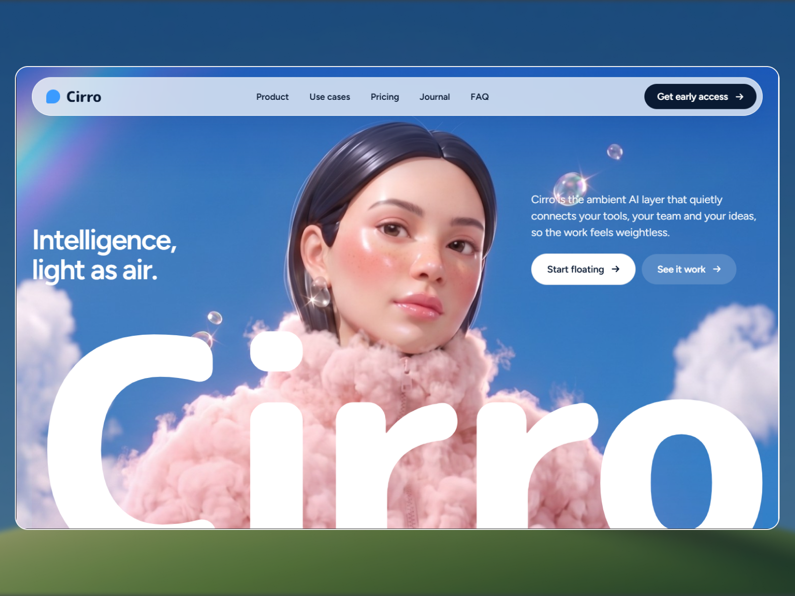 Cirro — Free SaaS Template for Framer preview