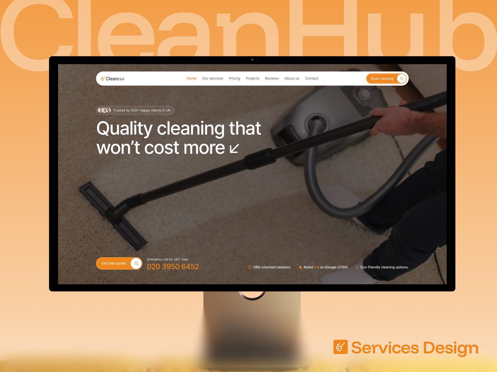 CleanHub — Free Legal Framer Template preview