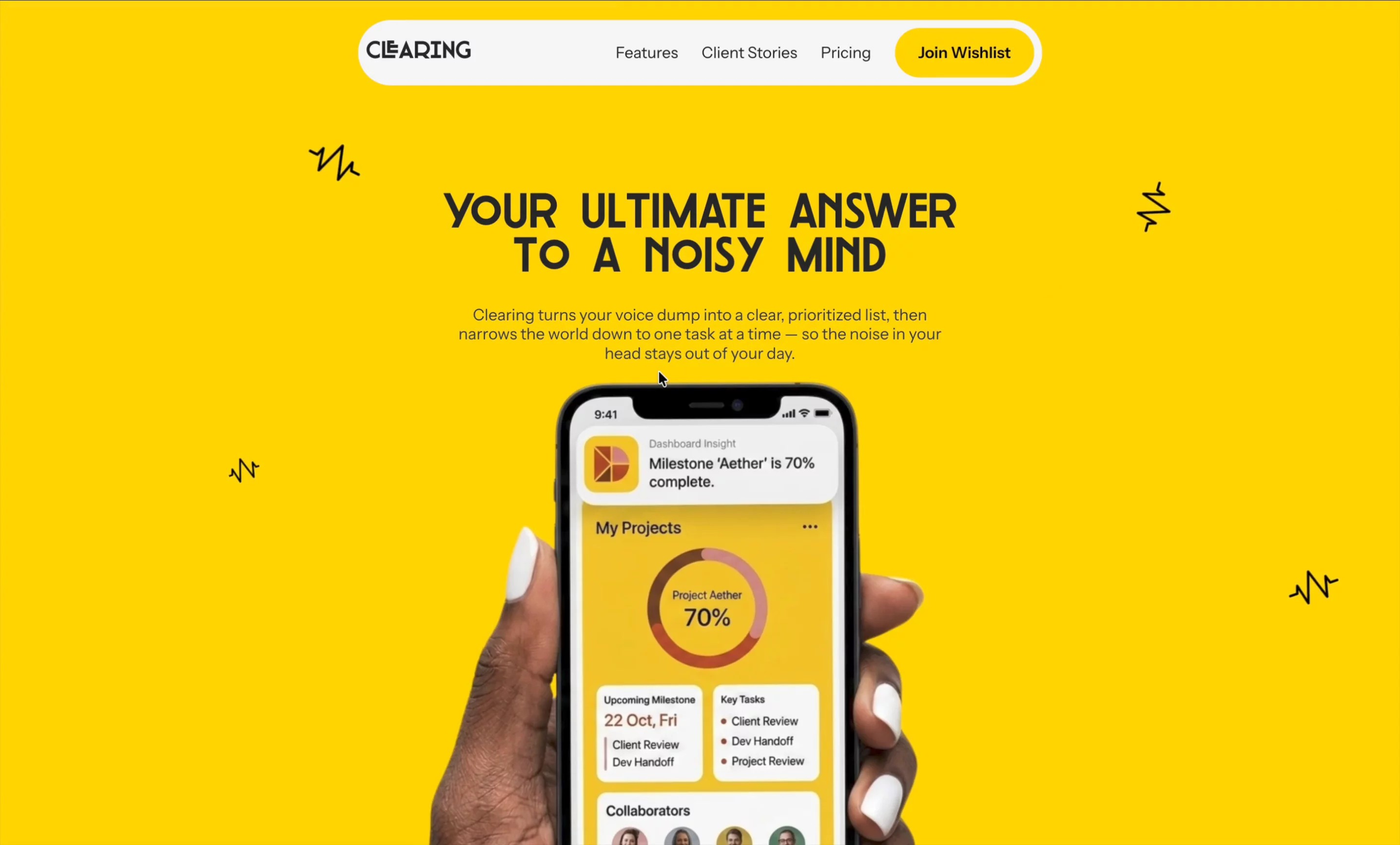 Clearing — Free SaaS Website Template by Sundas R. — Free SaaS Template for Framer by Sundas R. preview
