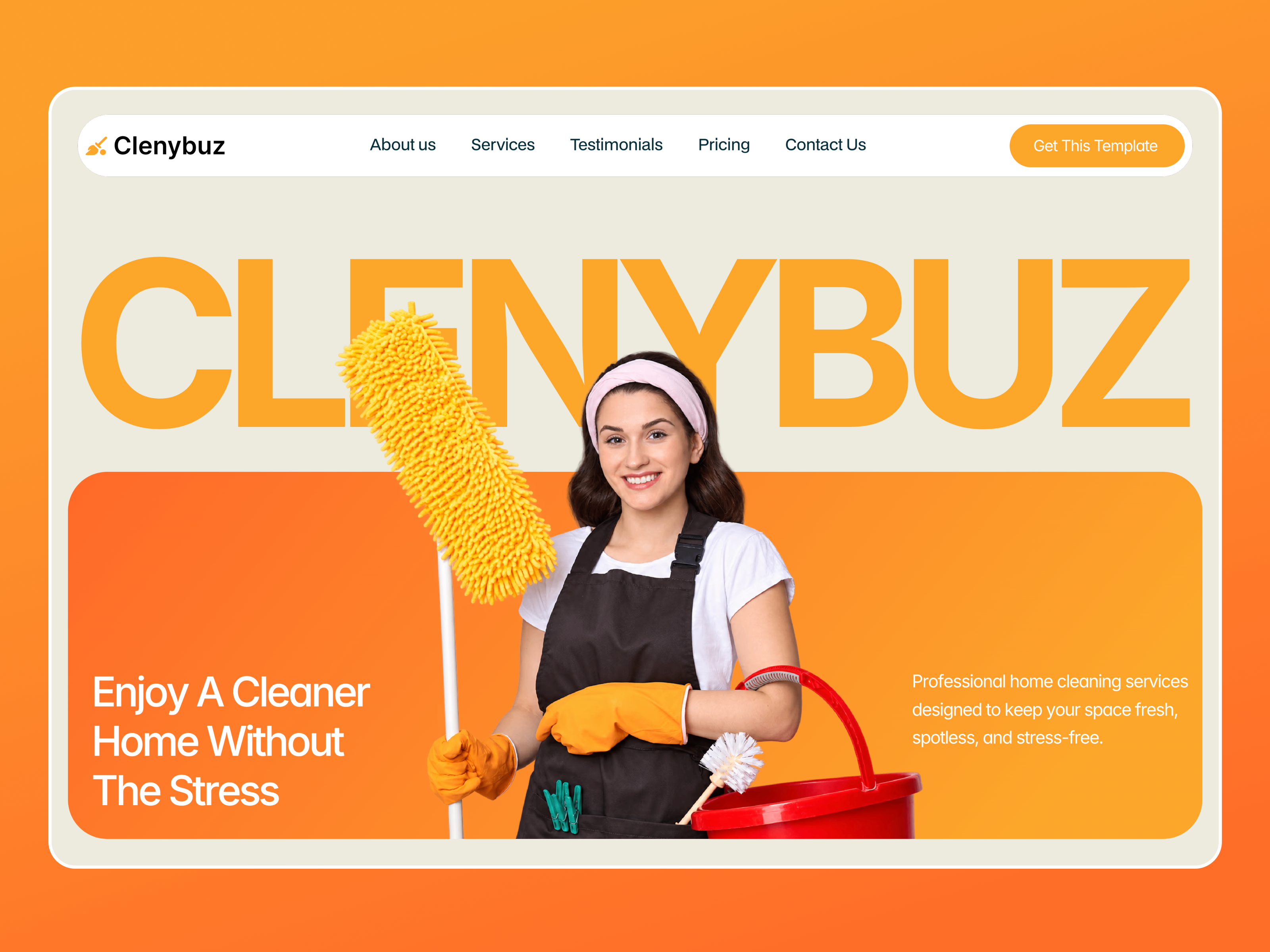 Clenybuz — Free Landing Page Framer Template preview