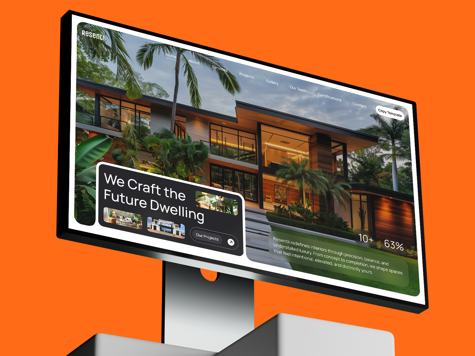 Contour: Free Real Estate Website Template by Yaseen Osman — Free Architecture Framer Template preview