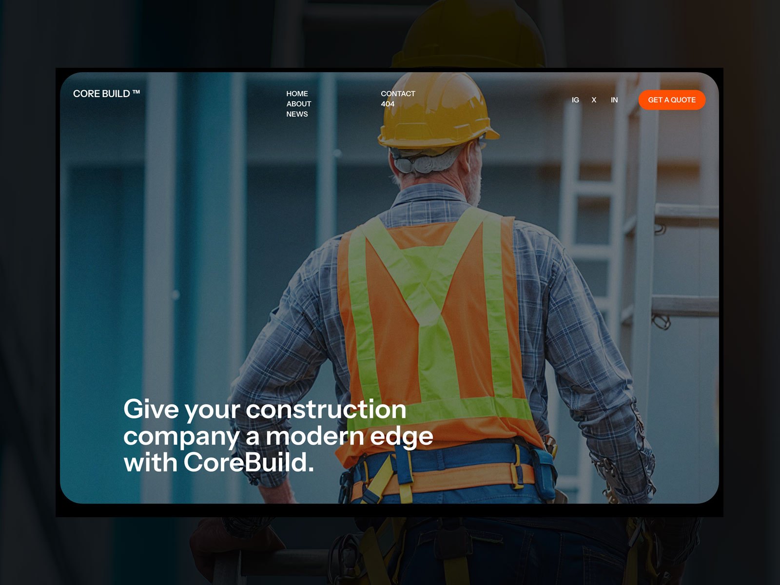 CoreBuild X — Free Blog Framer Template preview