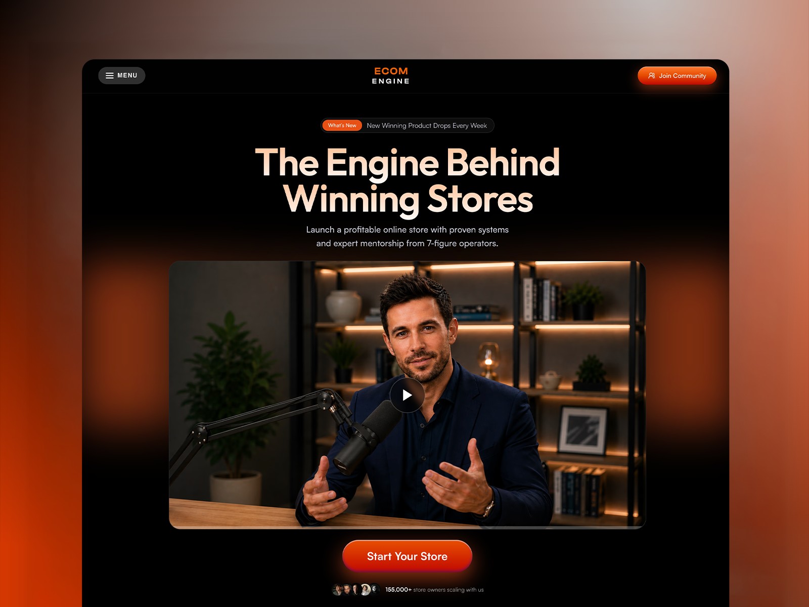 Course Funnel: Free Agency Website Template by Syed Saboor — Free Education Framer Template preview