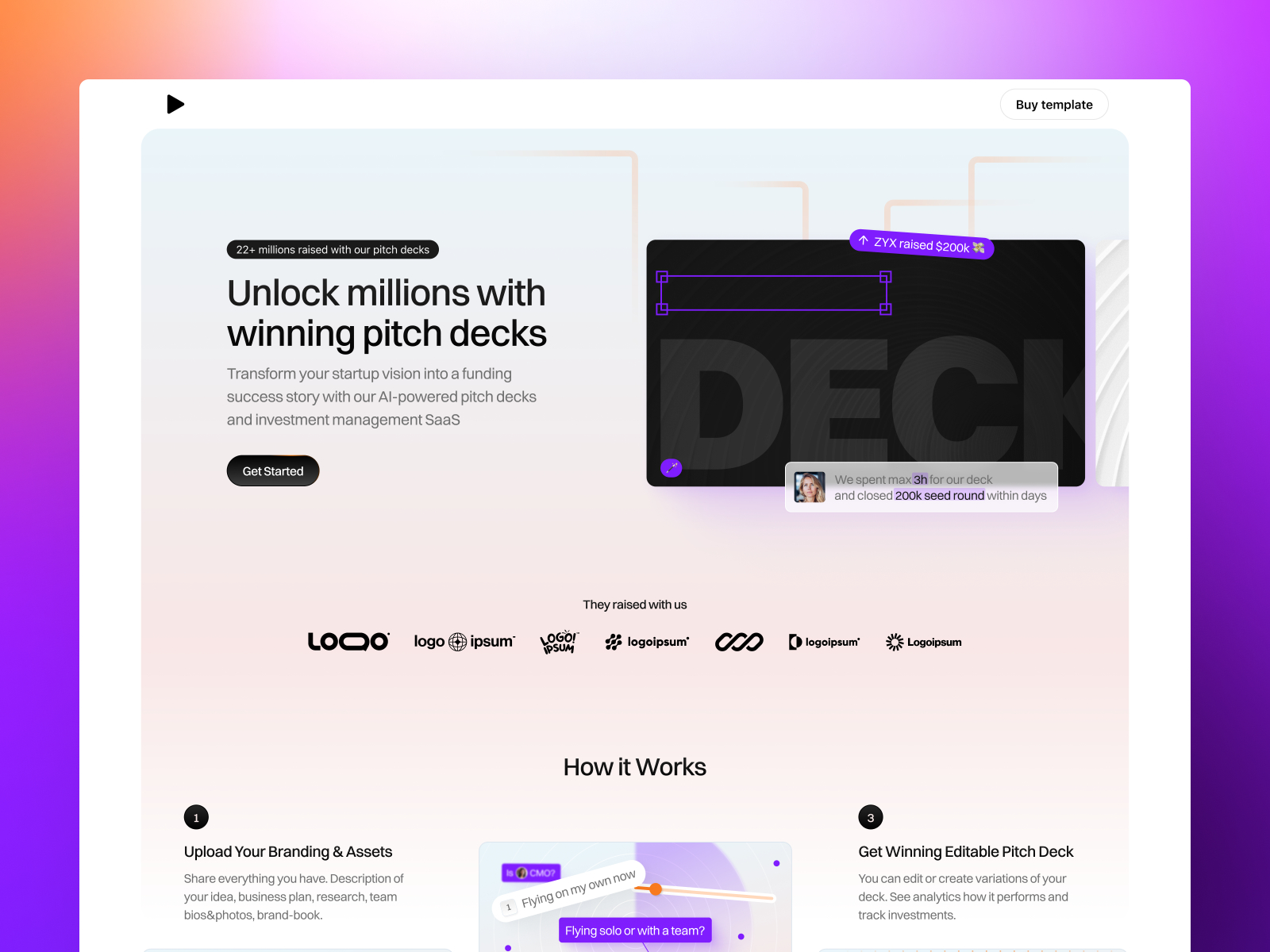 Deckker — Free HR Framer Template preview
