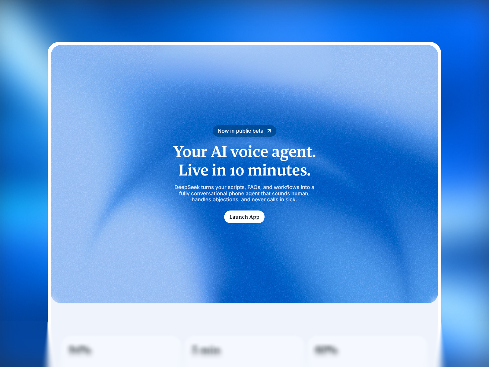 Deep Seek — Free SaaS Framer Template preview