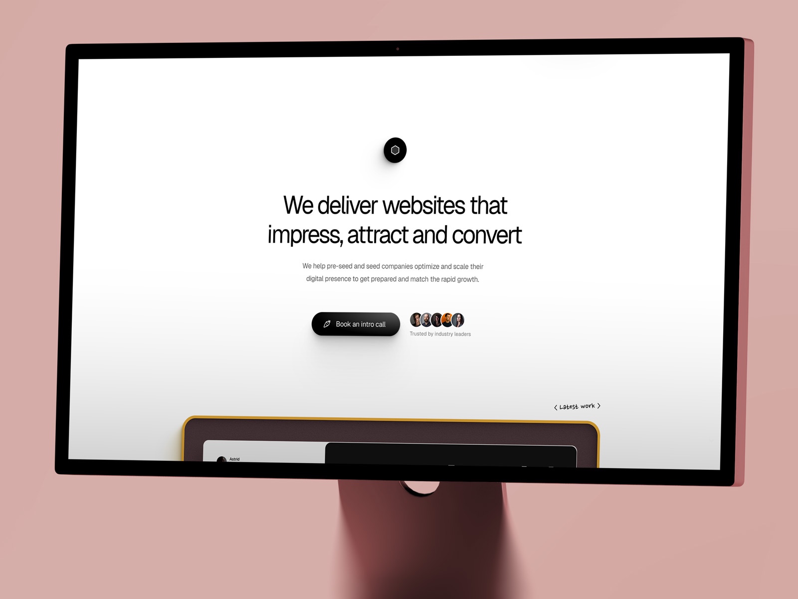 Deliver: Free Portfolio Website Template by Nick Stepuk — Free Portfolio Framer Template preview