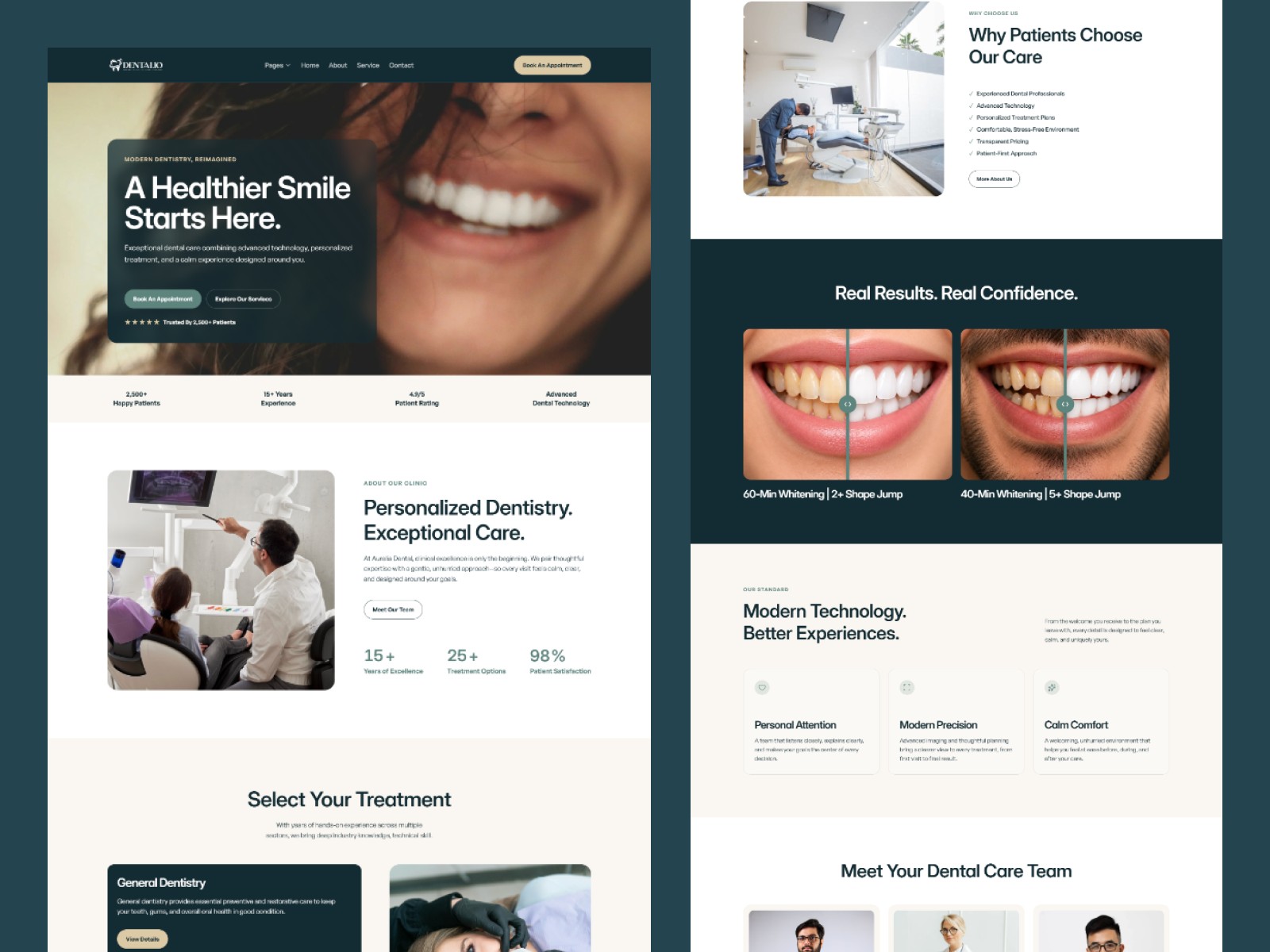 Dentalio: Free Health Website Template by Framer Dev — Free Dental Framer Template preview