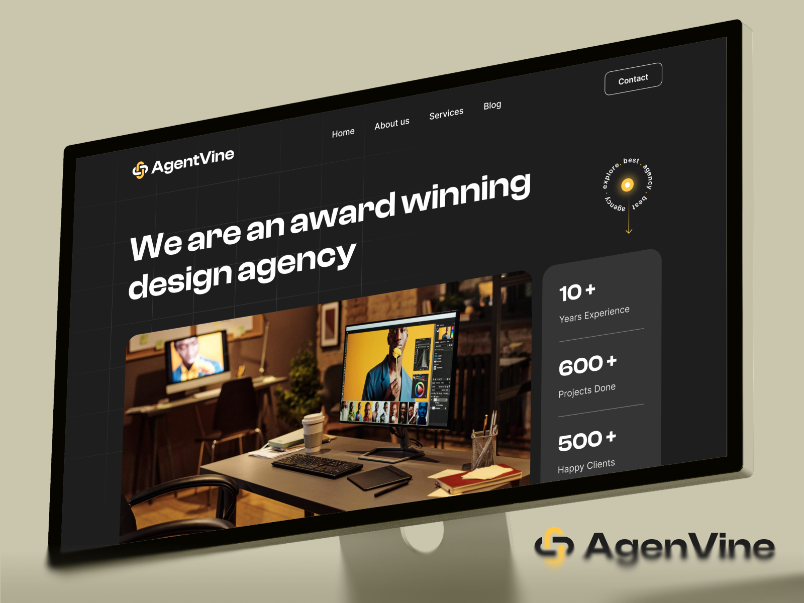 DesignAK Template: Free Portfolio Website Template by Awais Khalid — Free Portfolio Framer Template preview