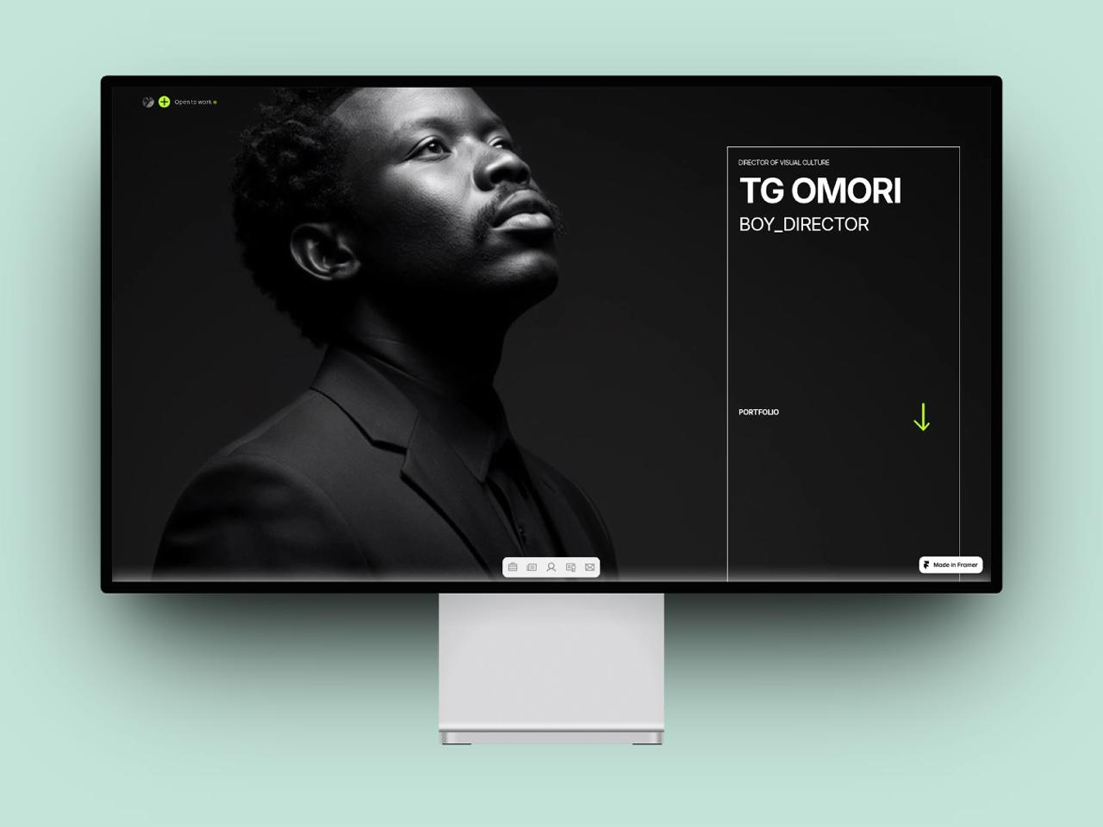 Director Archive: Free Entertainment Website Template by Kingsley — Free Portfolio Framer Template preview