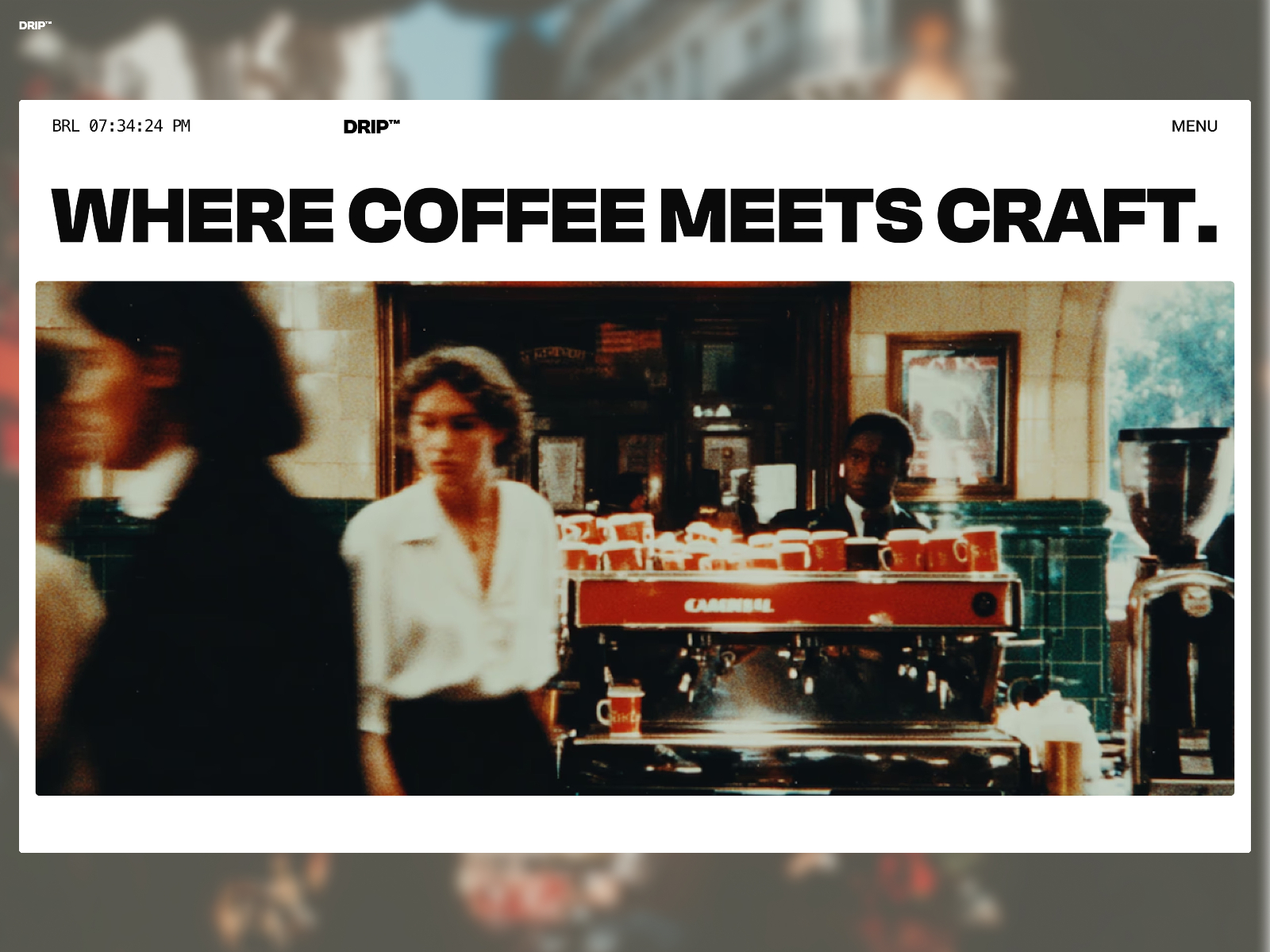 Drip: Free Business Website Template by Caglan — Free Food Framer Template preview