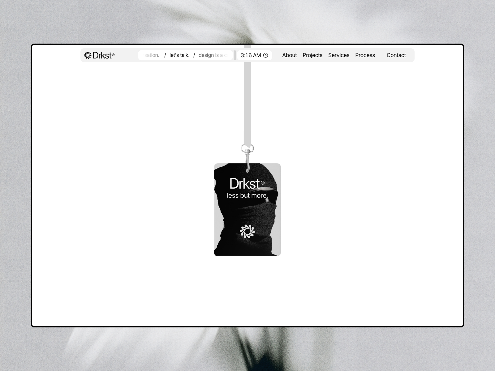 Drkst®: Responsive Portfolio Website Template by Danny — Free Portfolio Framer Template preview