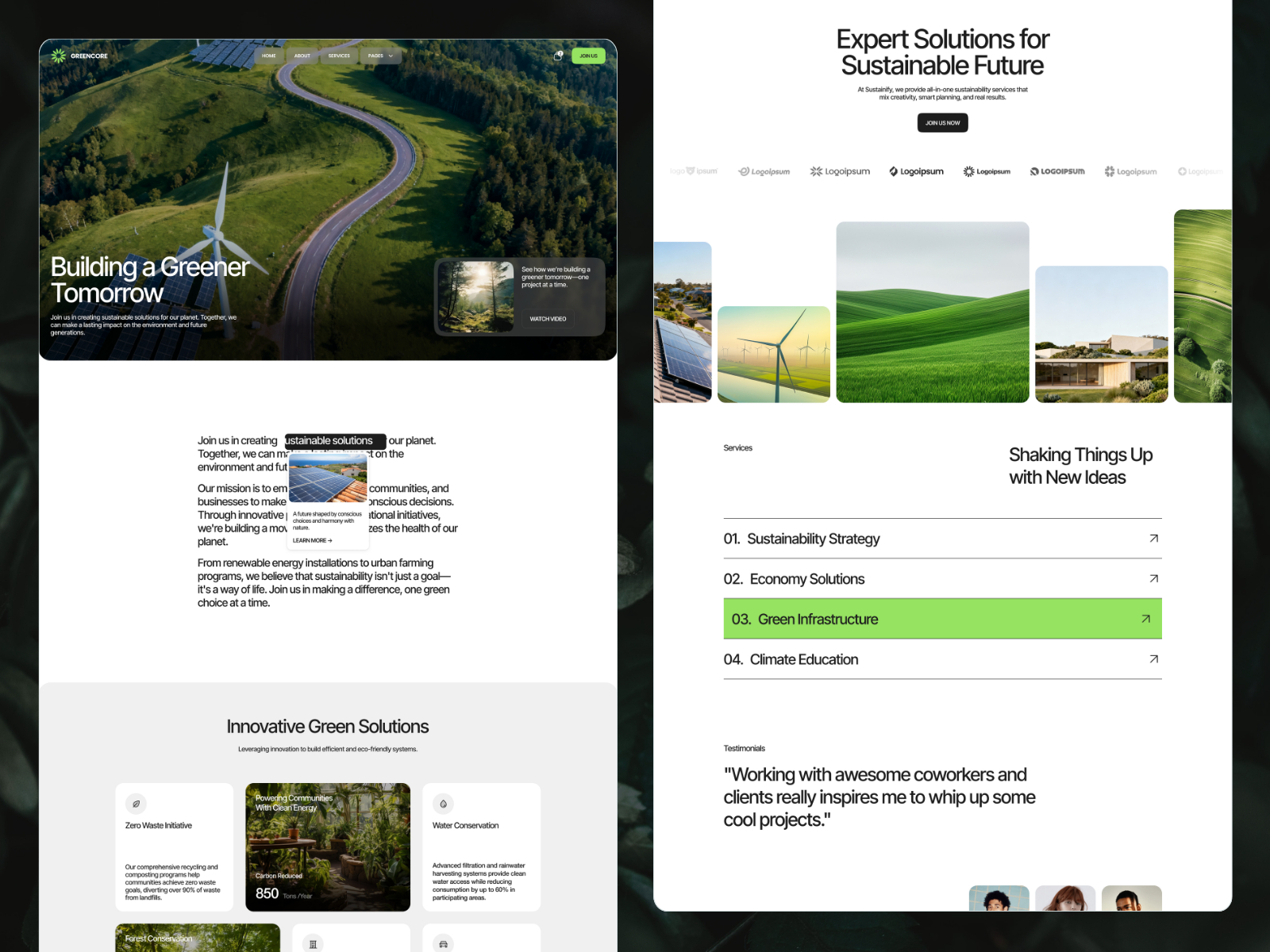 Earthon: Free Non-profit Website Template by Kazi Ehsan — Free Ecommerce Framer Template preview