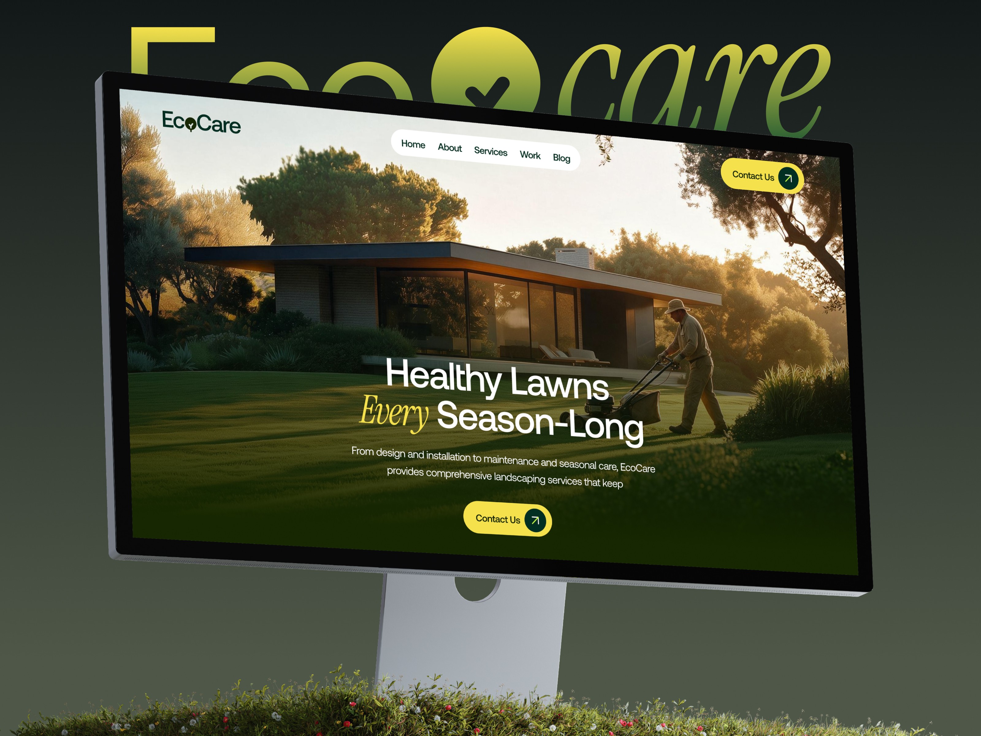 EcoCare — Free Personal Website Template by Frameum — Free Portfolio Template for Framer by Frameum preview