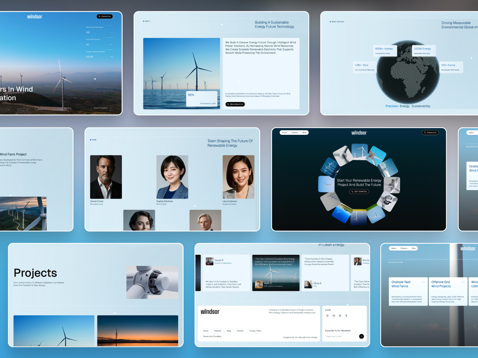 Ecospheree: Free Non-profit Website Template by Jitu Raut — Free Nonprofit Framer Template preview