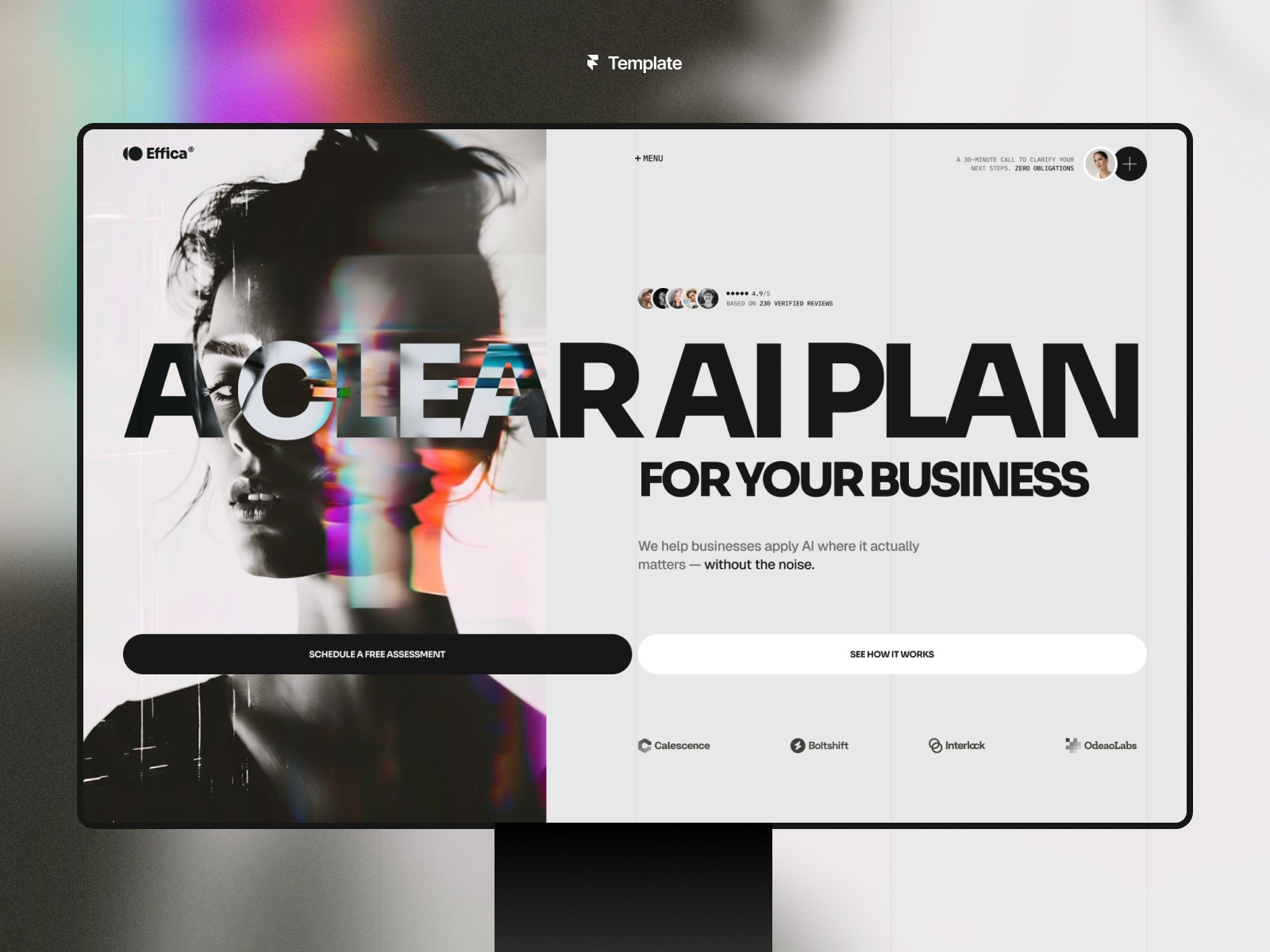 Effica: Responsive Agency Website Template by Anatolii Dmitrienko — Free Agency Framer Template preview