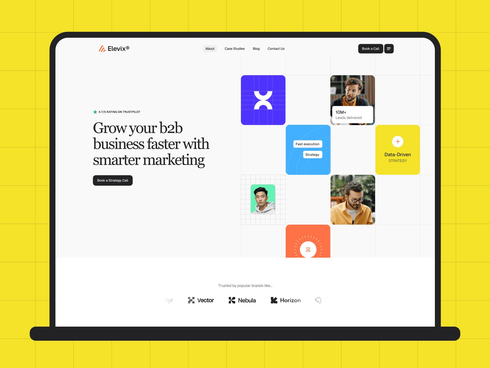Eleviix: Free Agency Website Template by Framebite — Free Agency Framer Template preview