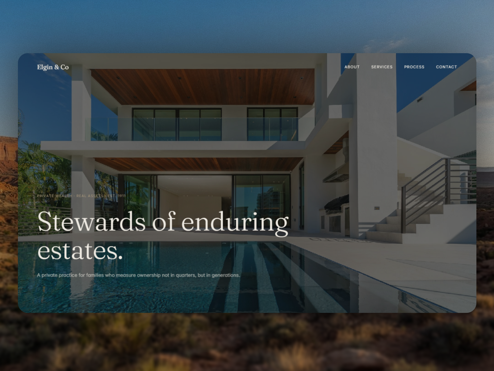 Elgin &amp; Co: Free Agency Website Template by Sydney Hong — Free Agency Framer Template preview
