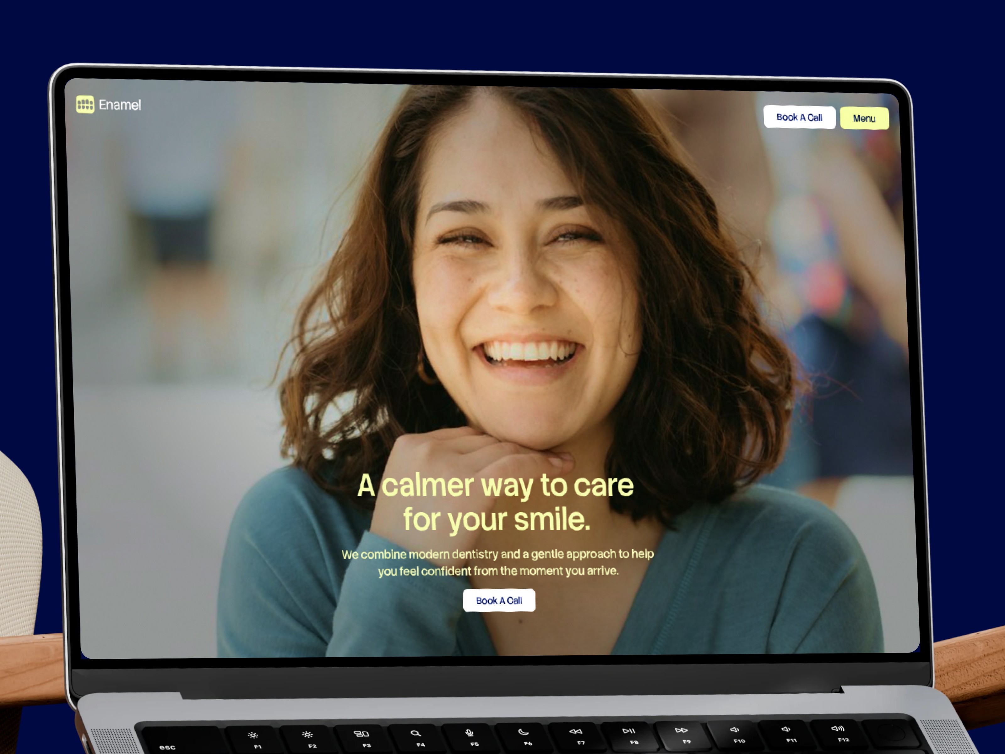 Enamel: Free Health Website Template by Fazal Rehman — Free Dental Framer Template preview