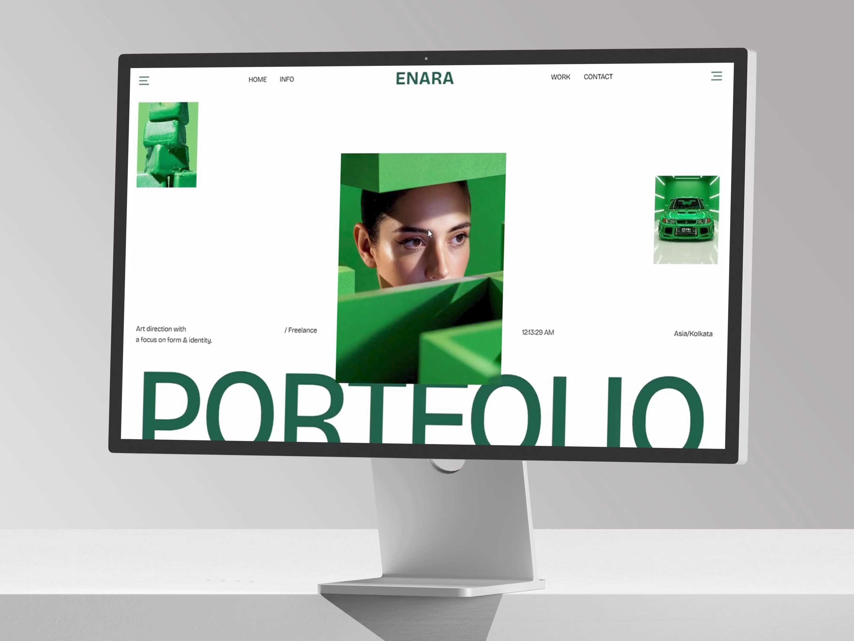 Enara — Free Portfolio Website Template by Asad Saifi — Free Portfolio Template for Framer by Asad Saifi preview