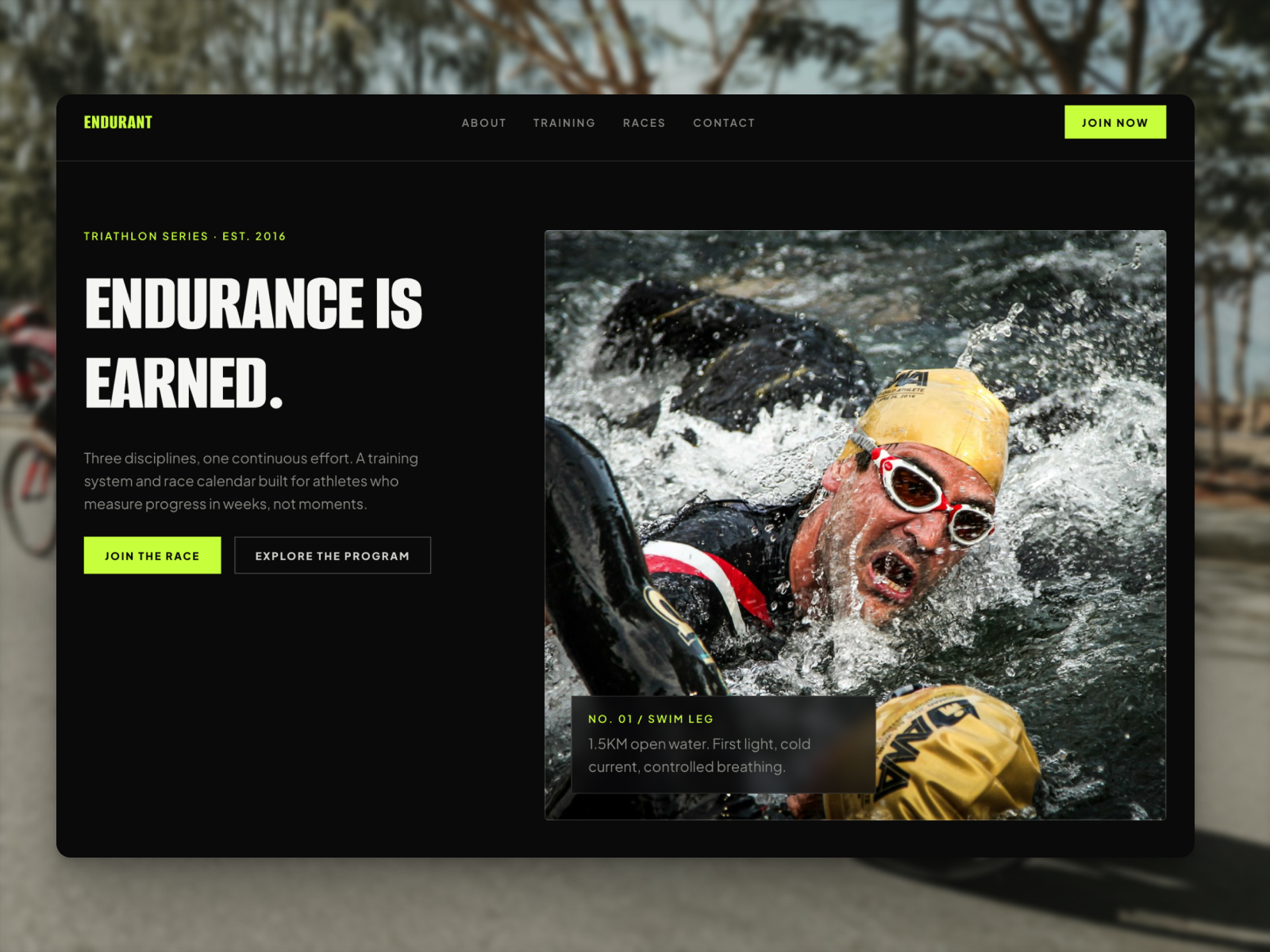 Endurant — Free Marketing Website Template by Jakub — Free Events Template for Framer by Jakub preview