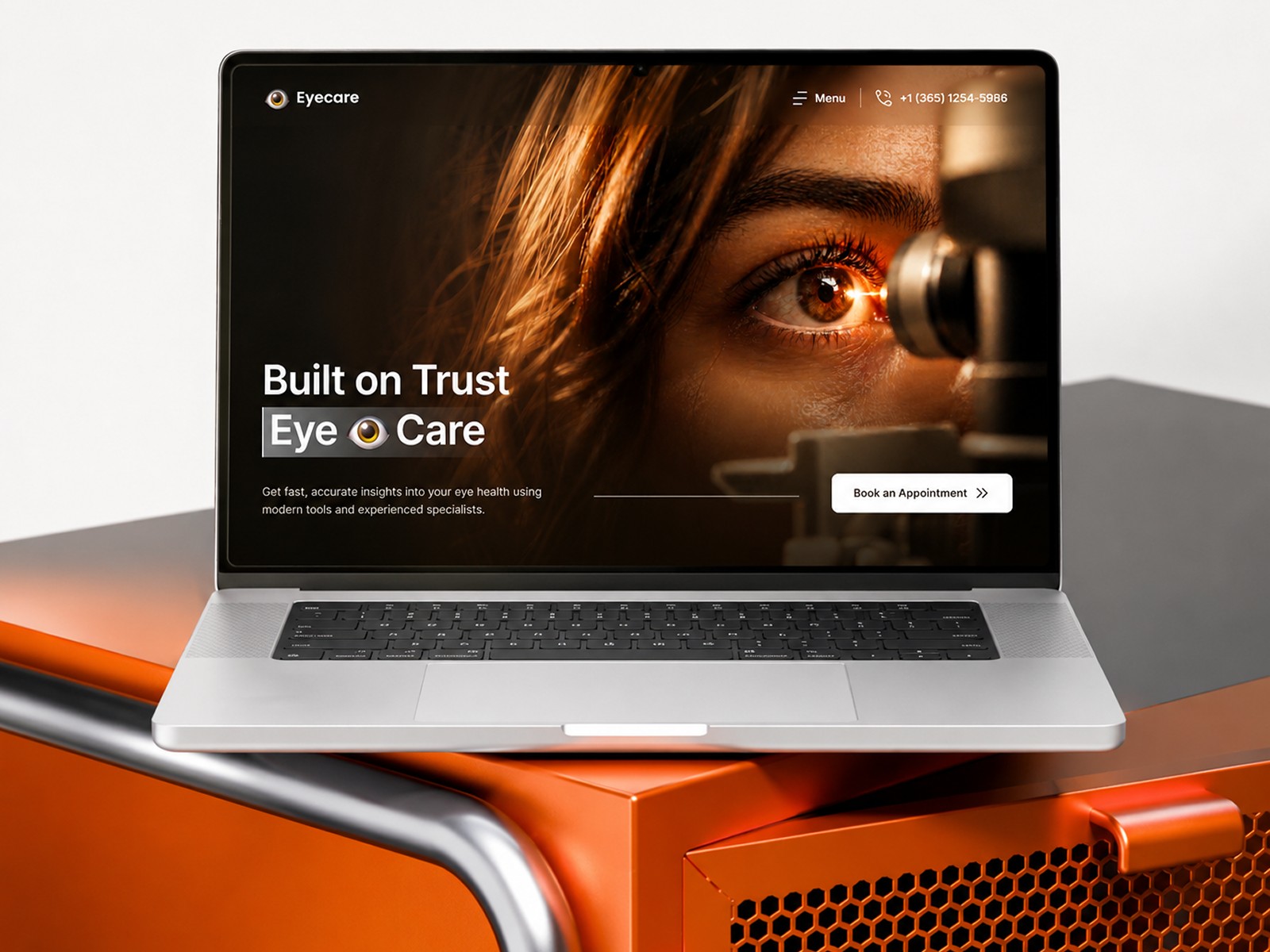 Eyecare: Free Health Website Template by Mezario — Free Healthcare Framer Template preview