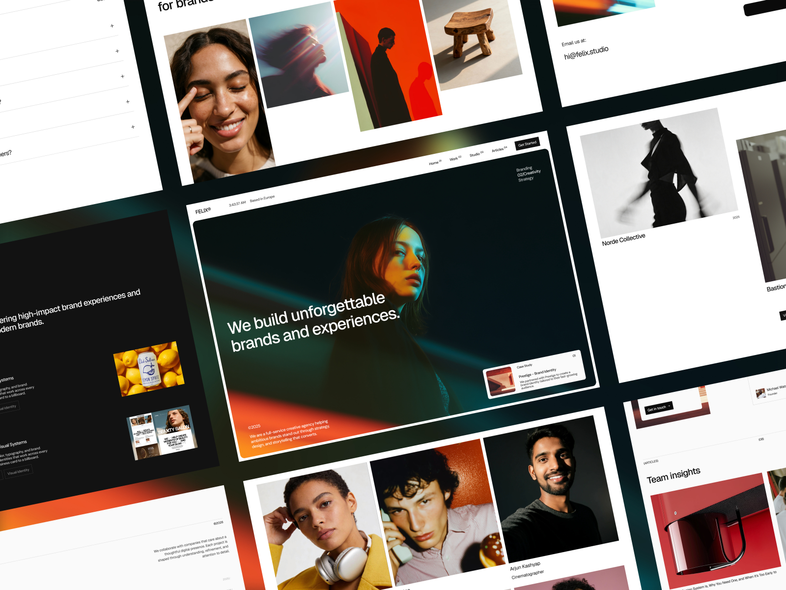 Felix® — Free Portfolio Framer Template preview