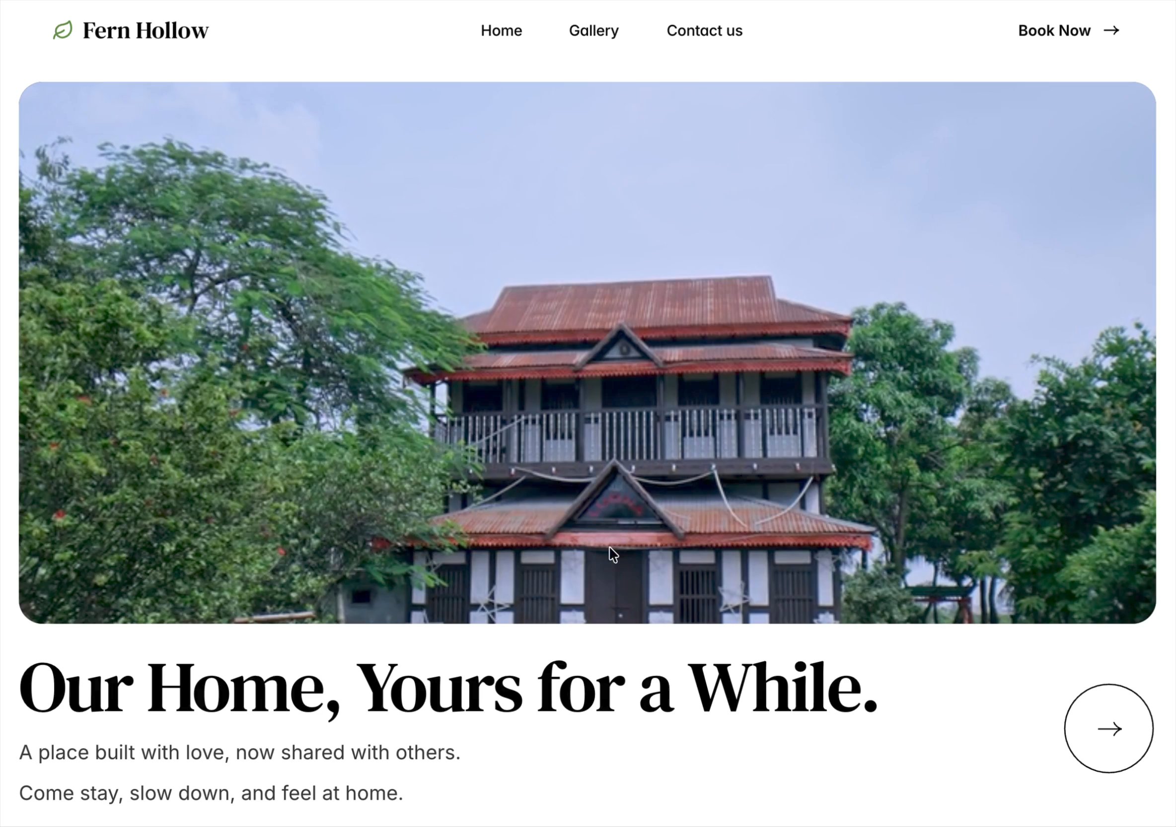 Fern Hollow: Free Marketing Website Template by carmy. — Free Landing Page Framer Template preview