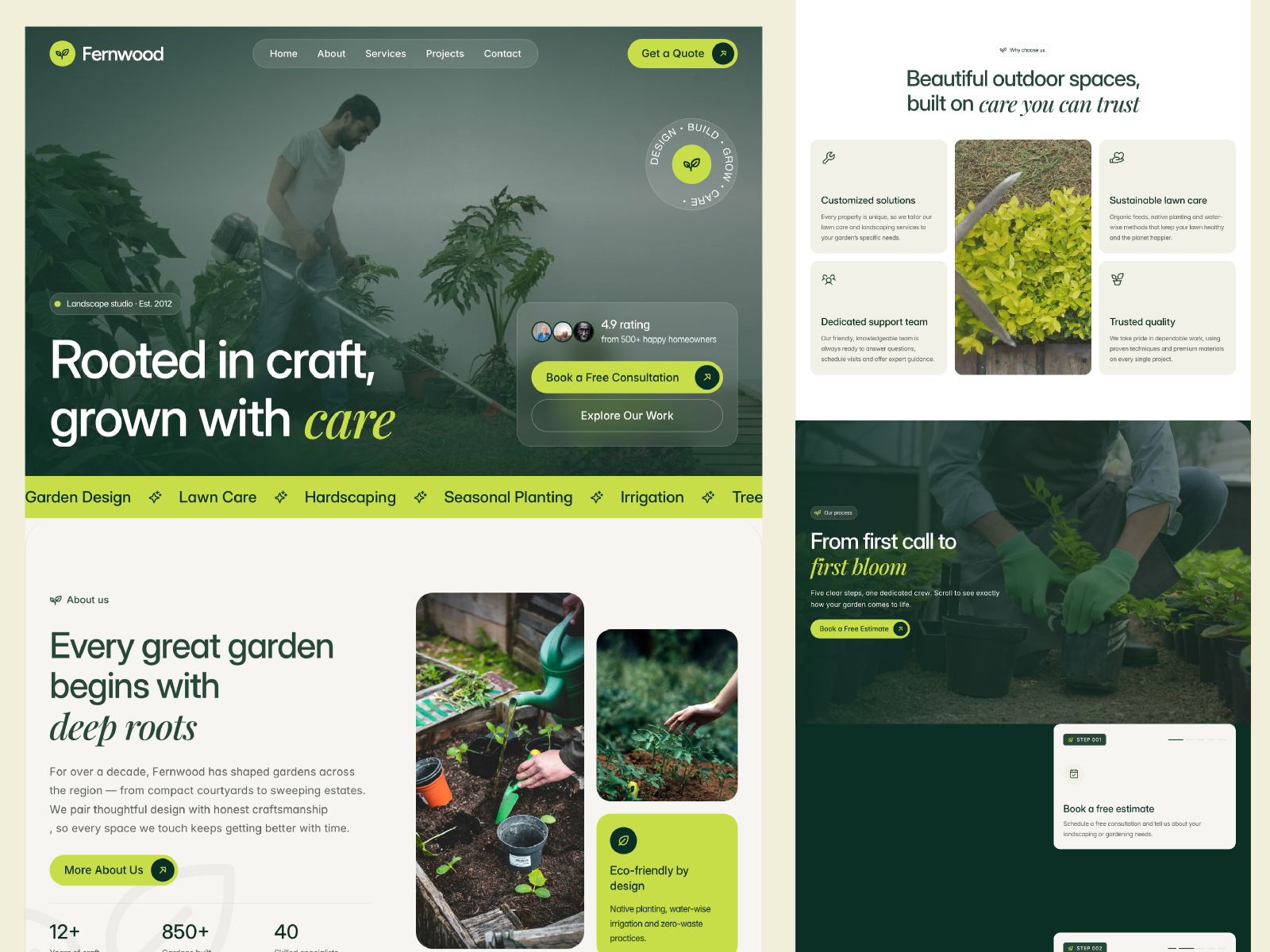 Fernwood — Free SaaS Template for Framer preview