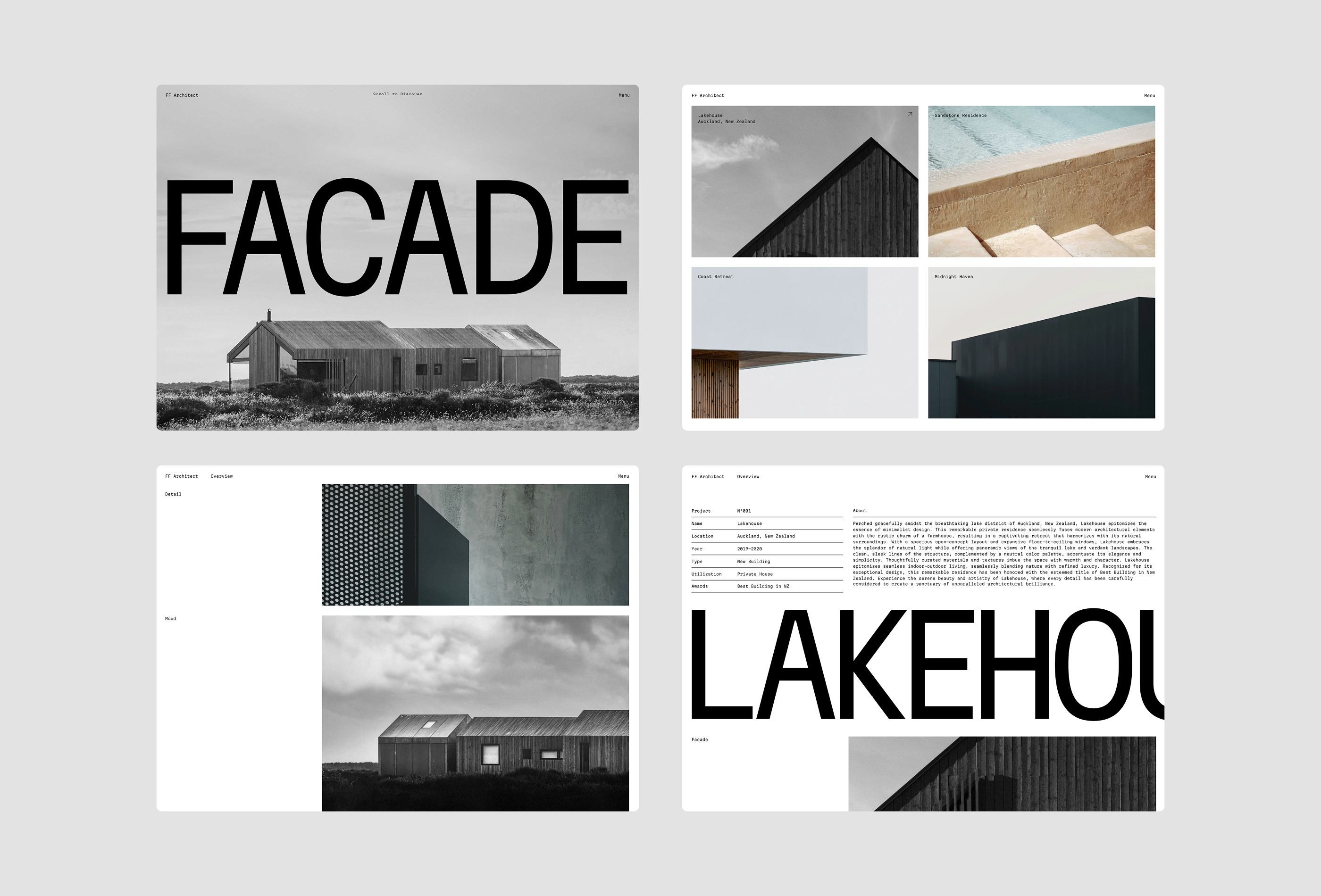 FF Architect: Responsive Real Estate Website Template by Favorit × Frame — Free Architecture Framer Template preview