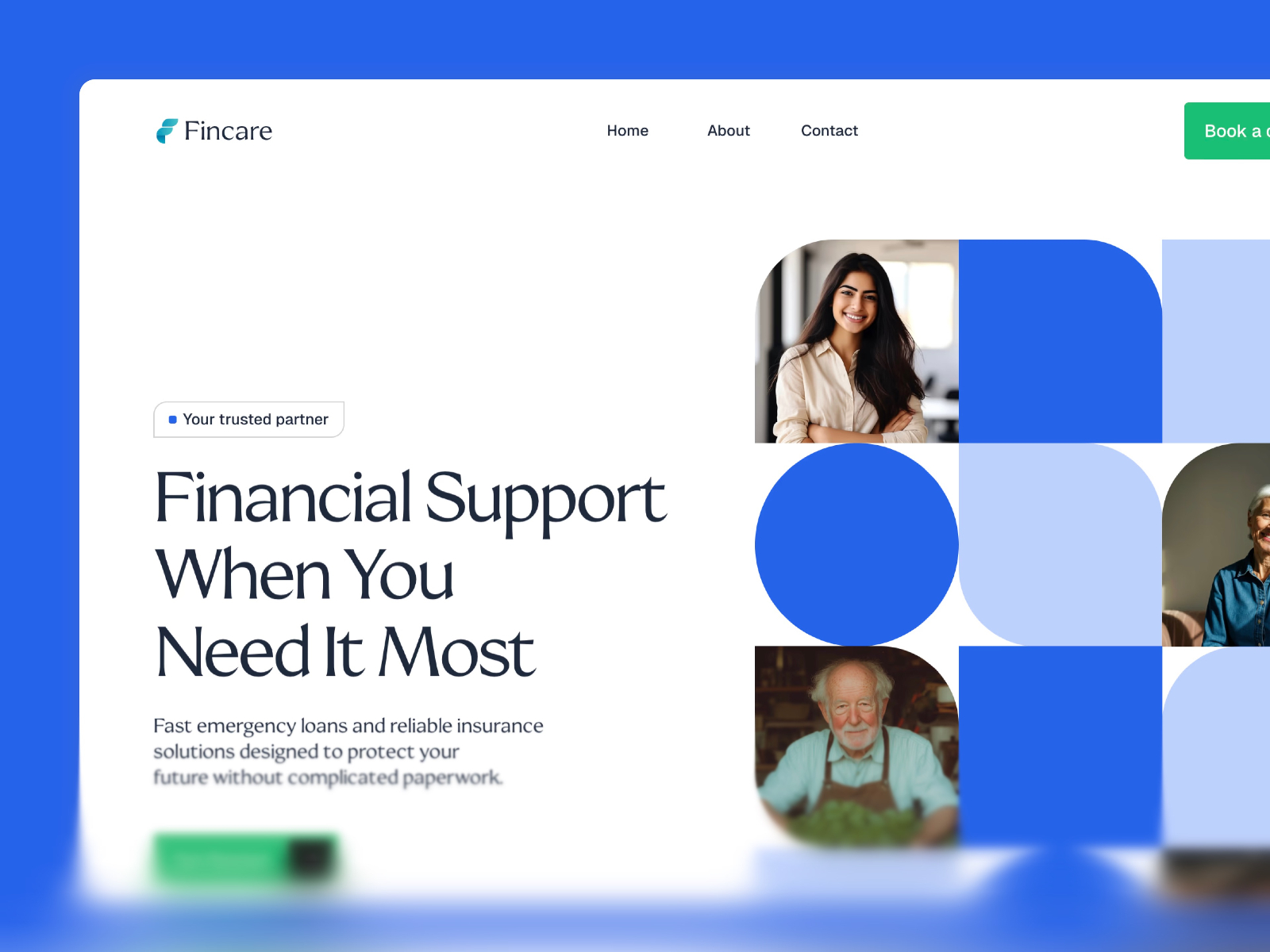 Fincare — Free Accounting & Financial Services Framer Template preview