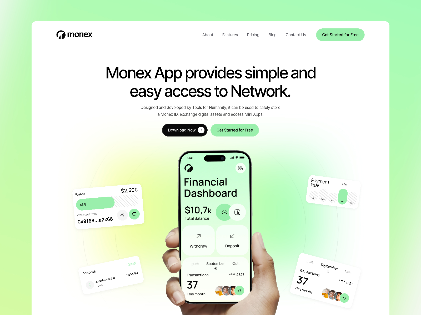 Finorix: Free Landing Page Website Template by Orbix Studio — Free Finance Framer Template preview