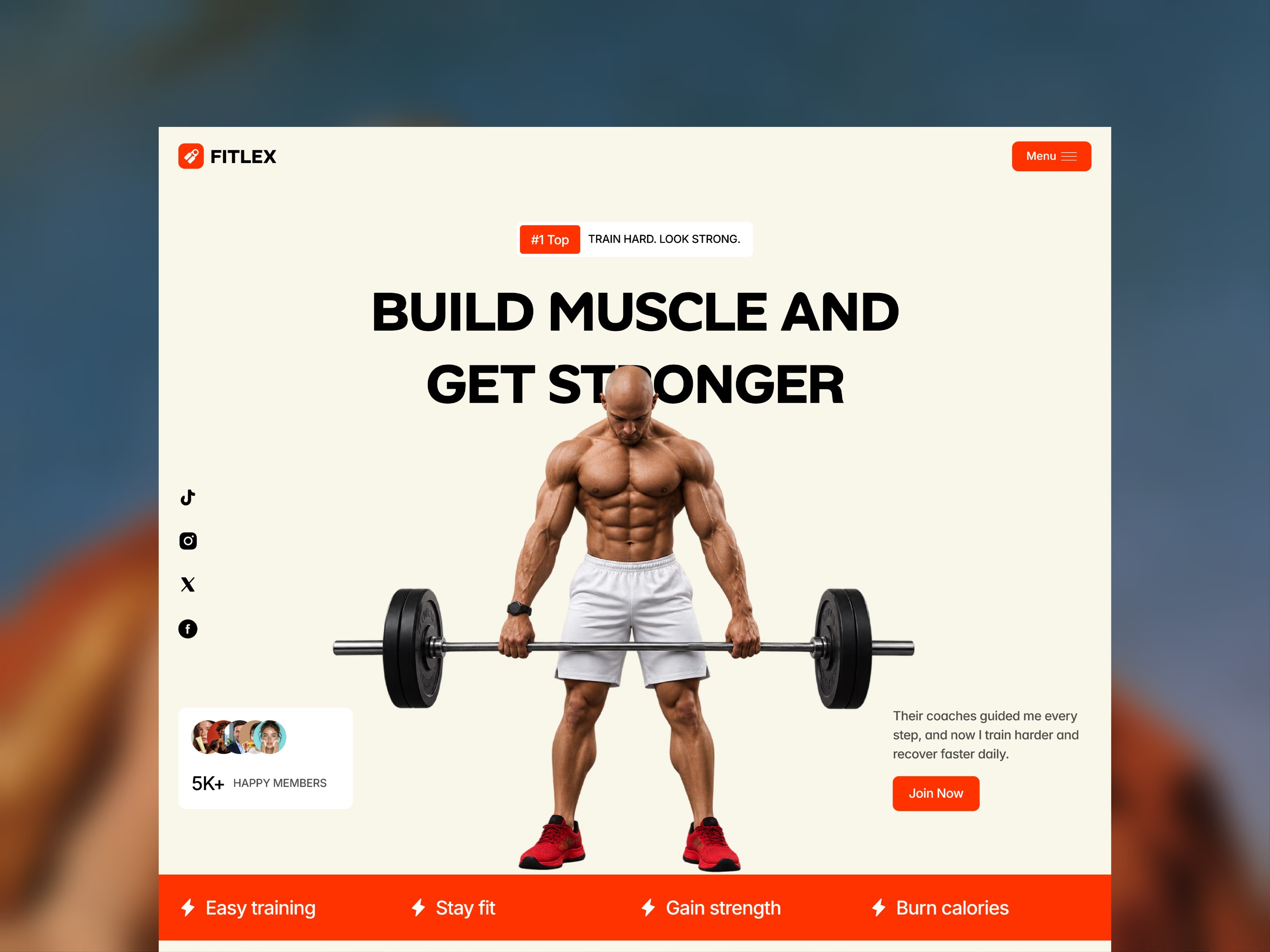Fitlex: Free Free Website Template by Galaxy Studio — Free Ecommerce Framer Template preview